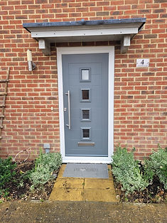 New composite front door installed on a Hampshire home