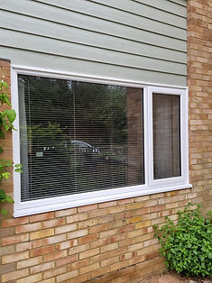 Newly installed double glazed windows on a Hampshire property