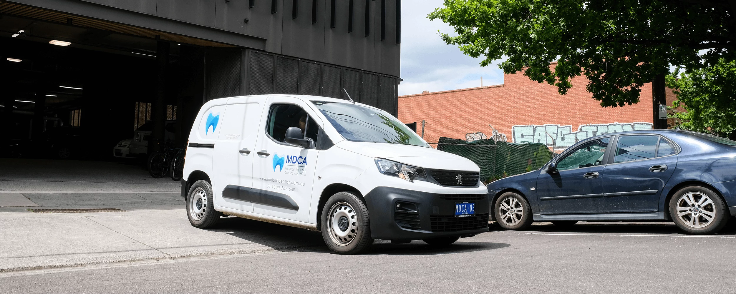 MDCA mobile dental van parked ready to deliver on-site dental services