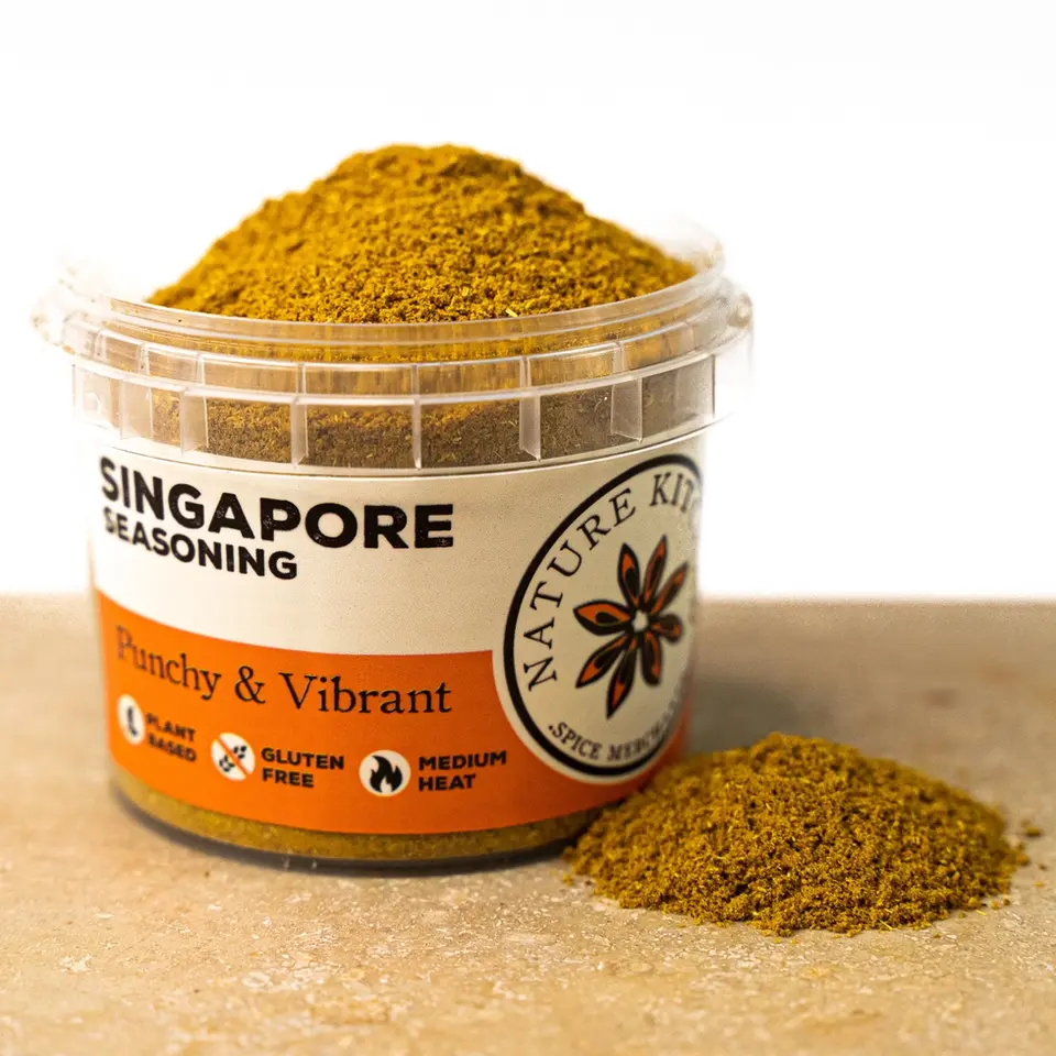 Singapore Seasoning tub, Nature Kitchen, Punchy and Vibrant, Gluten Free, Medium Heat