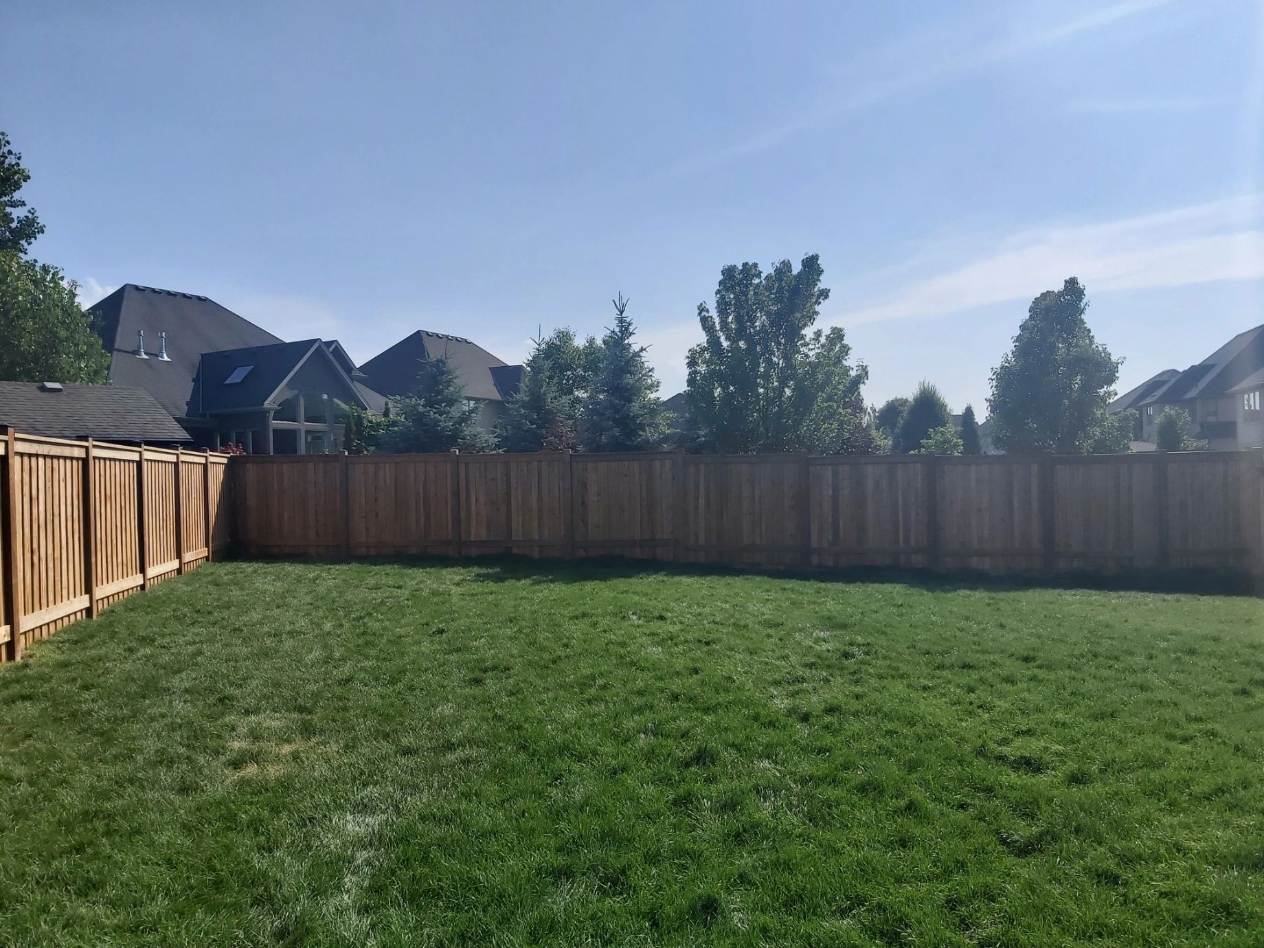 Fence installation project by Forrest City Fencing Ltd in London Ontario