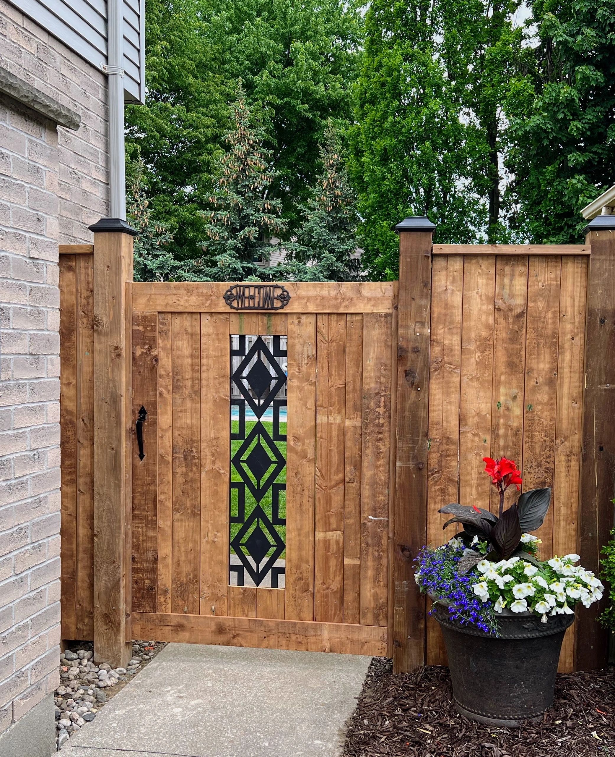 Completed fence and deck project