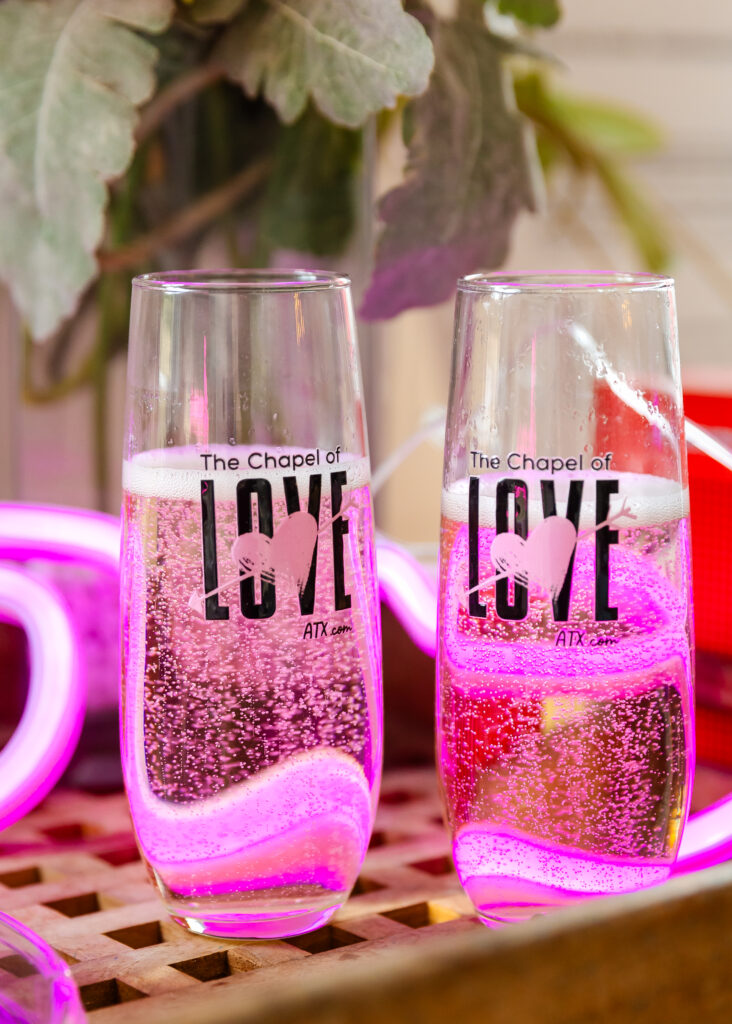 Champagne toast at an intimate elopement celebration