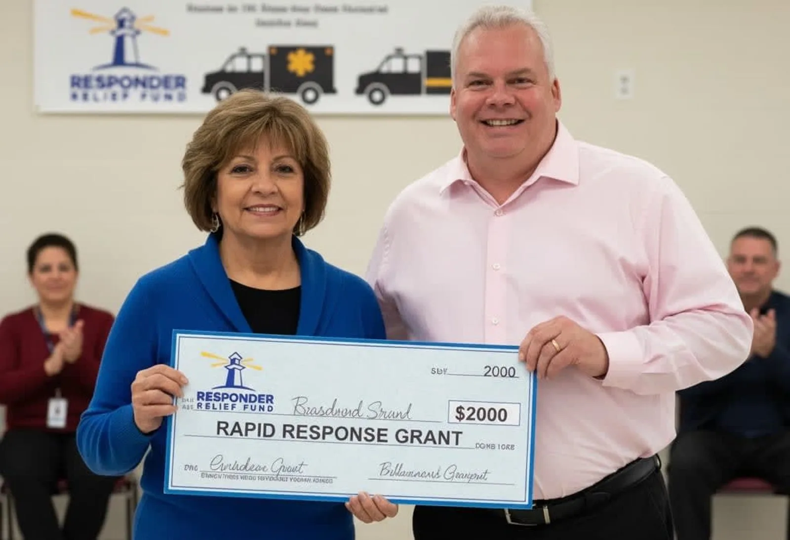 First responders receiving community support