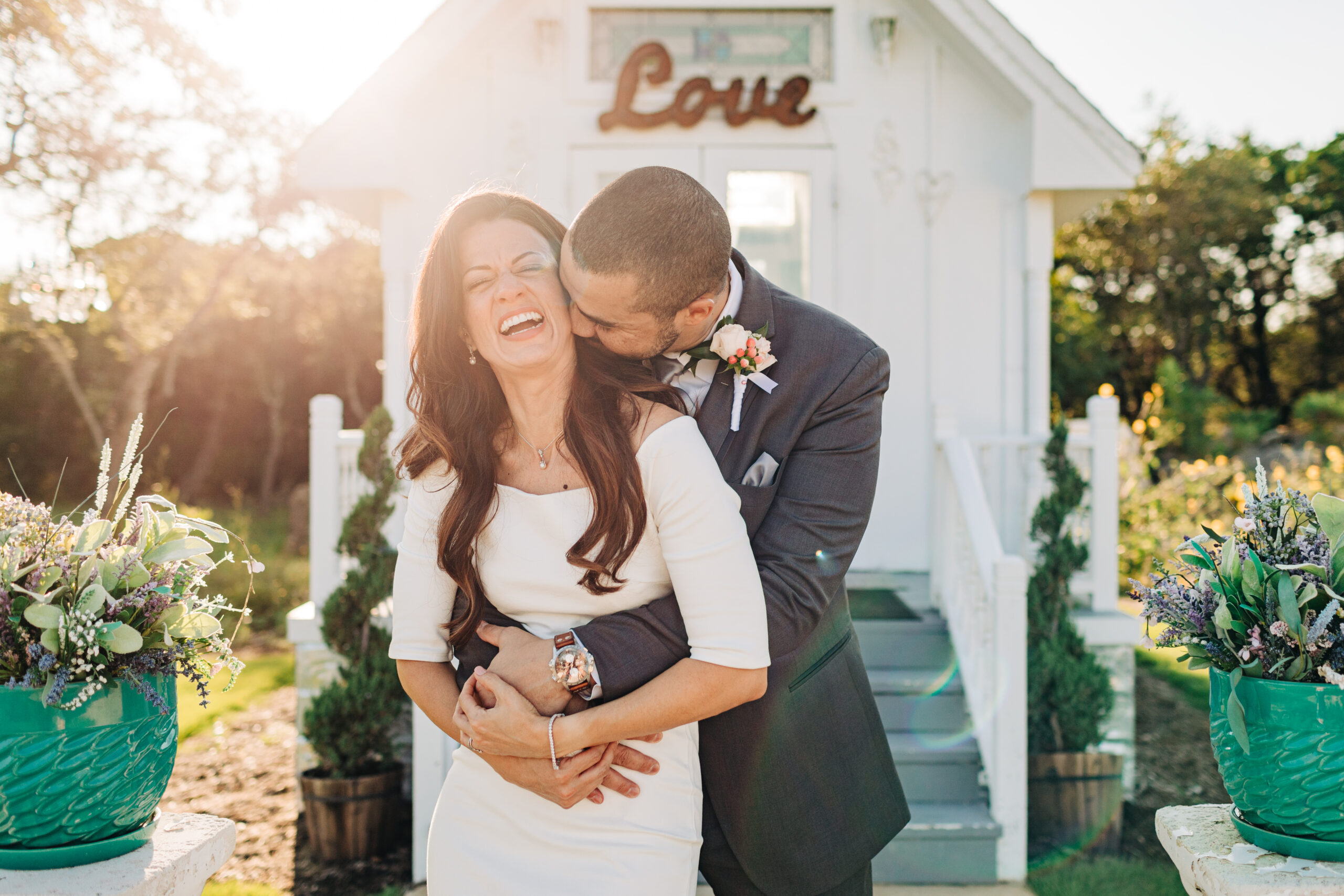 Couple during elopement ceremony — heartfelt vows