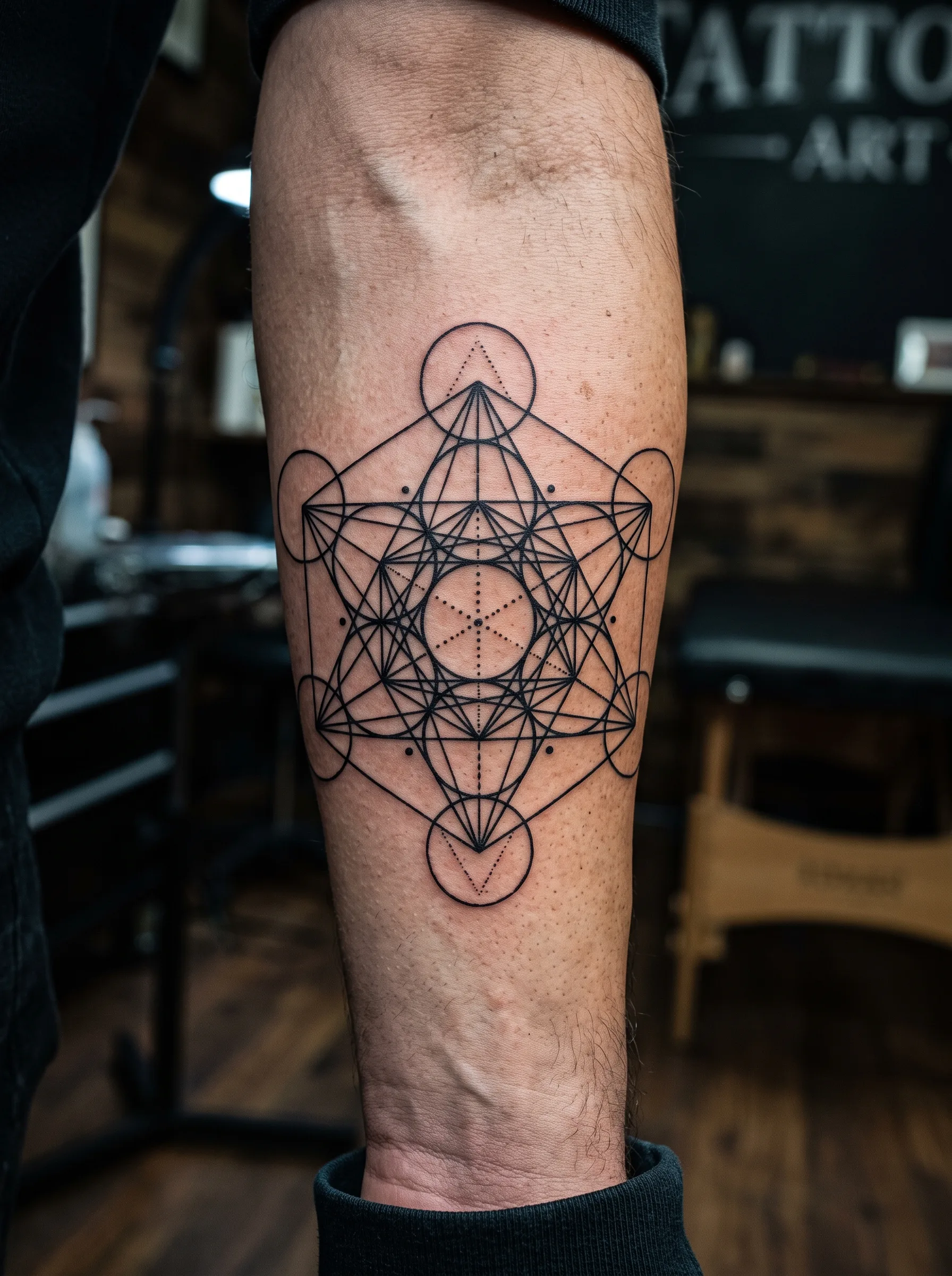 Geometric tattoo at Mr Tattoos Burlington NJ