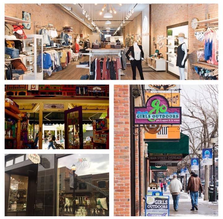 Downtown Bozeman Montana Main Street walkable neighborhood with restaurants and shops