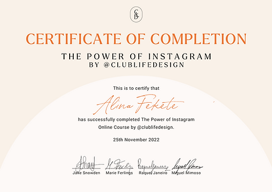 eLearning Achievement Certificate
