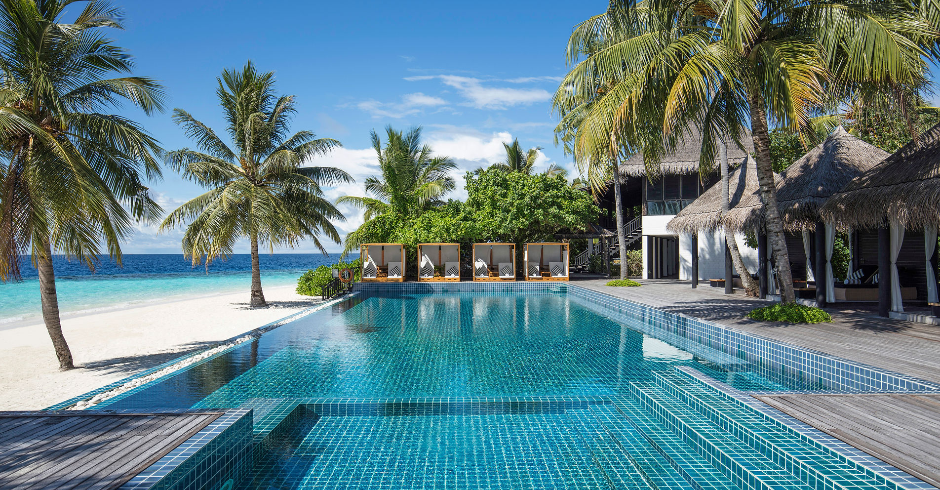 Luxury overwater resort in the Maldives