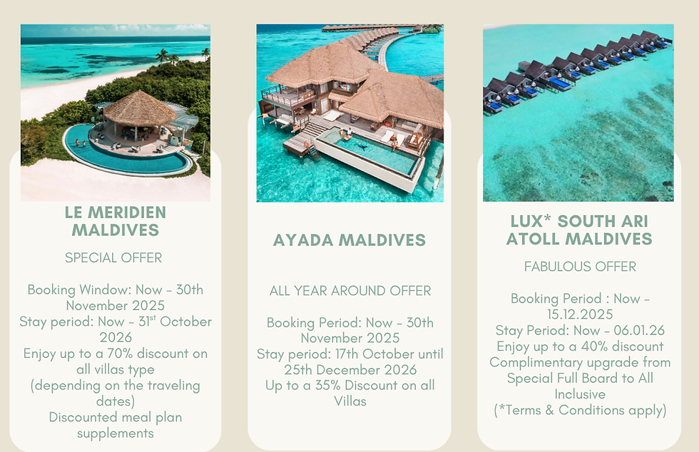 Overwater villas in the Maldives from aerial view