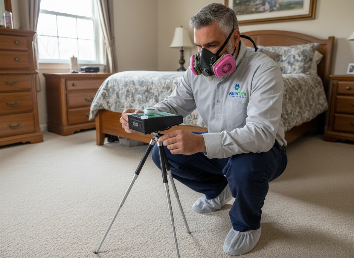 Professional mold inspection process with advanced equipment