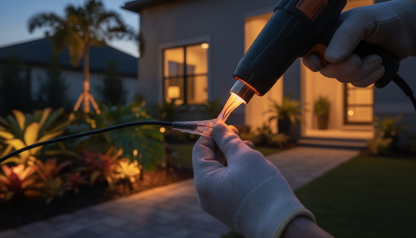 Landscape lighting wire repair guide - LED Artistry professional outdoor lighting