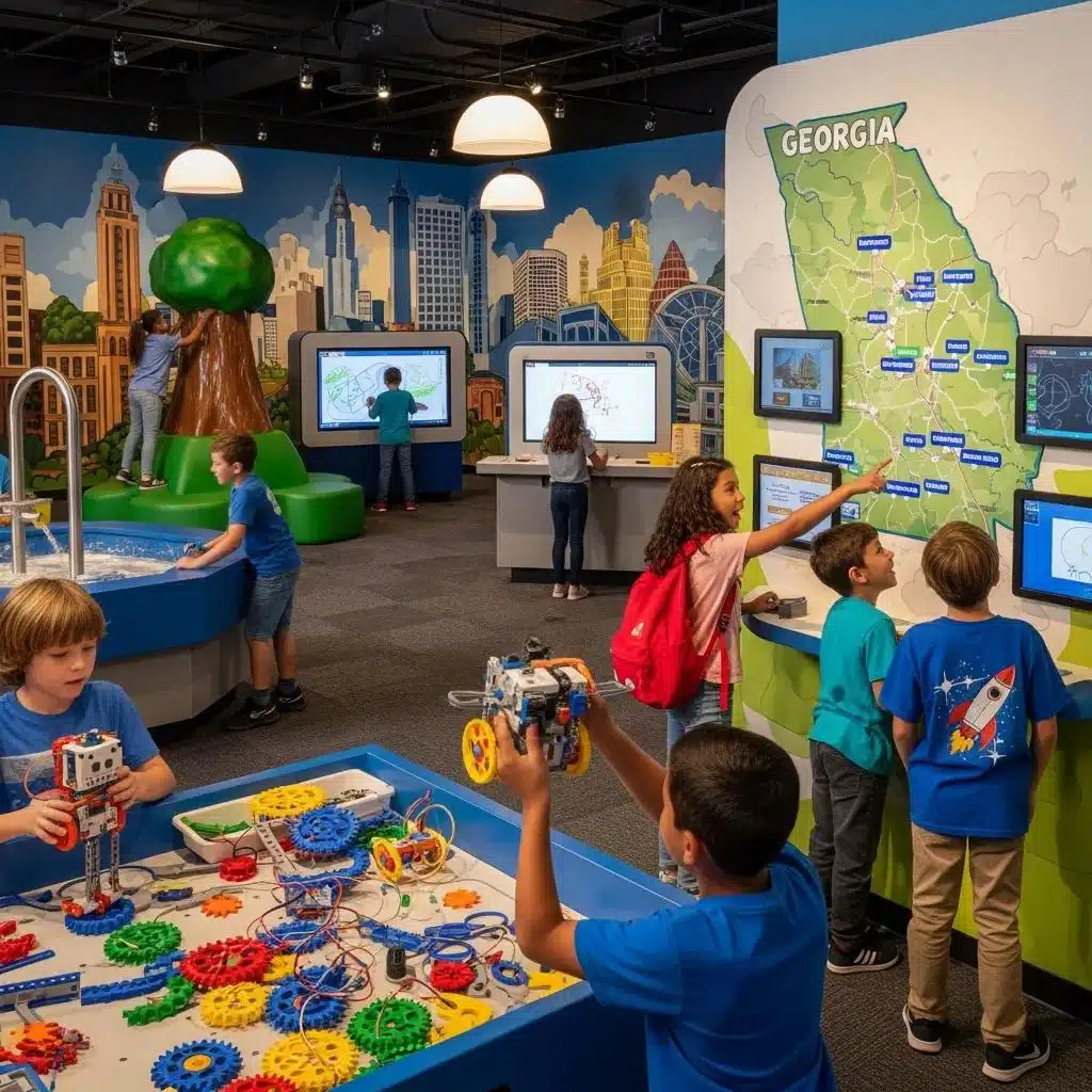 Families enjoying seasonal festivals in Atlanta with community engagement and outdoor activities