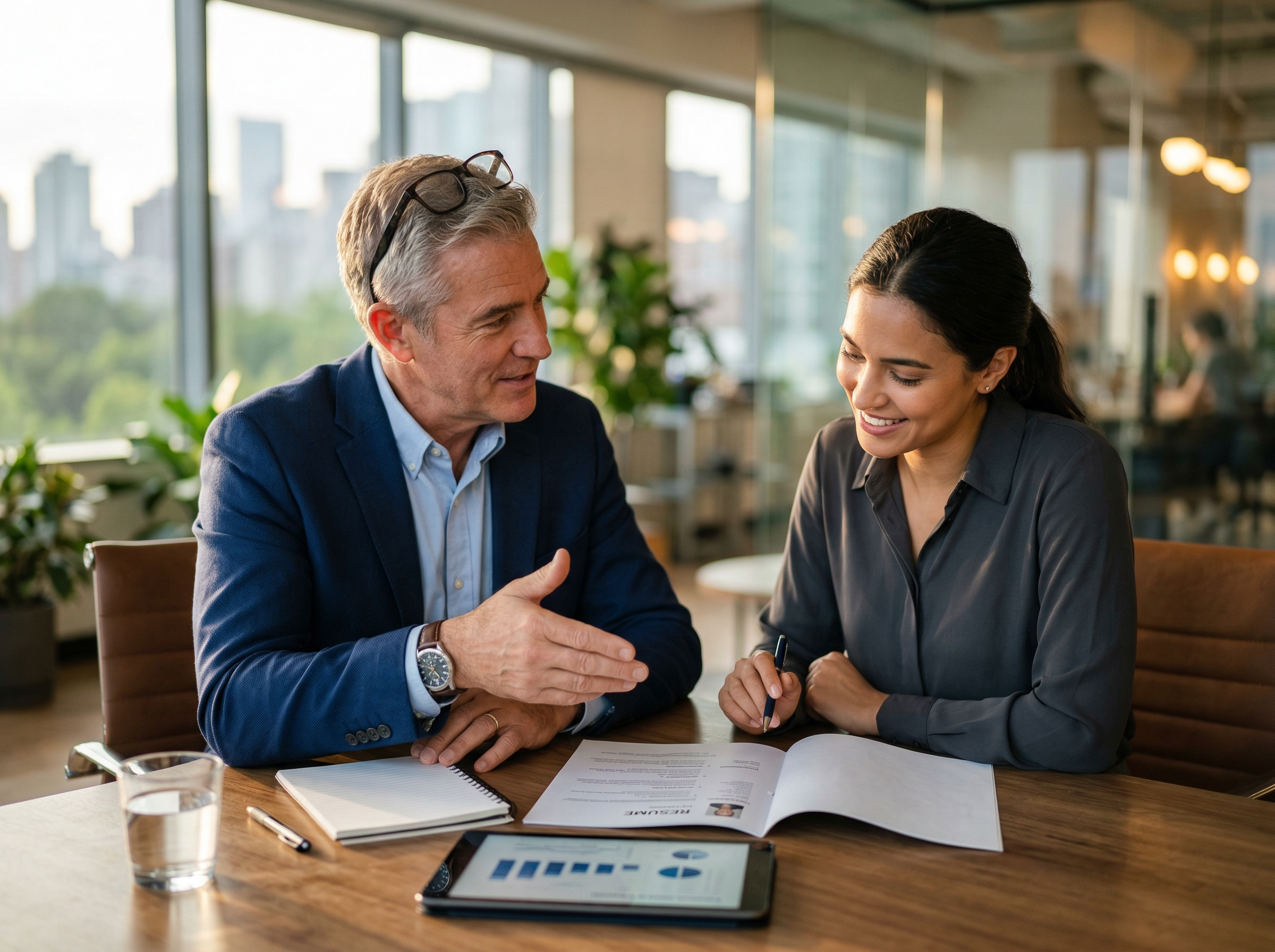 Professional career coaching session