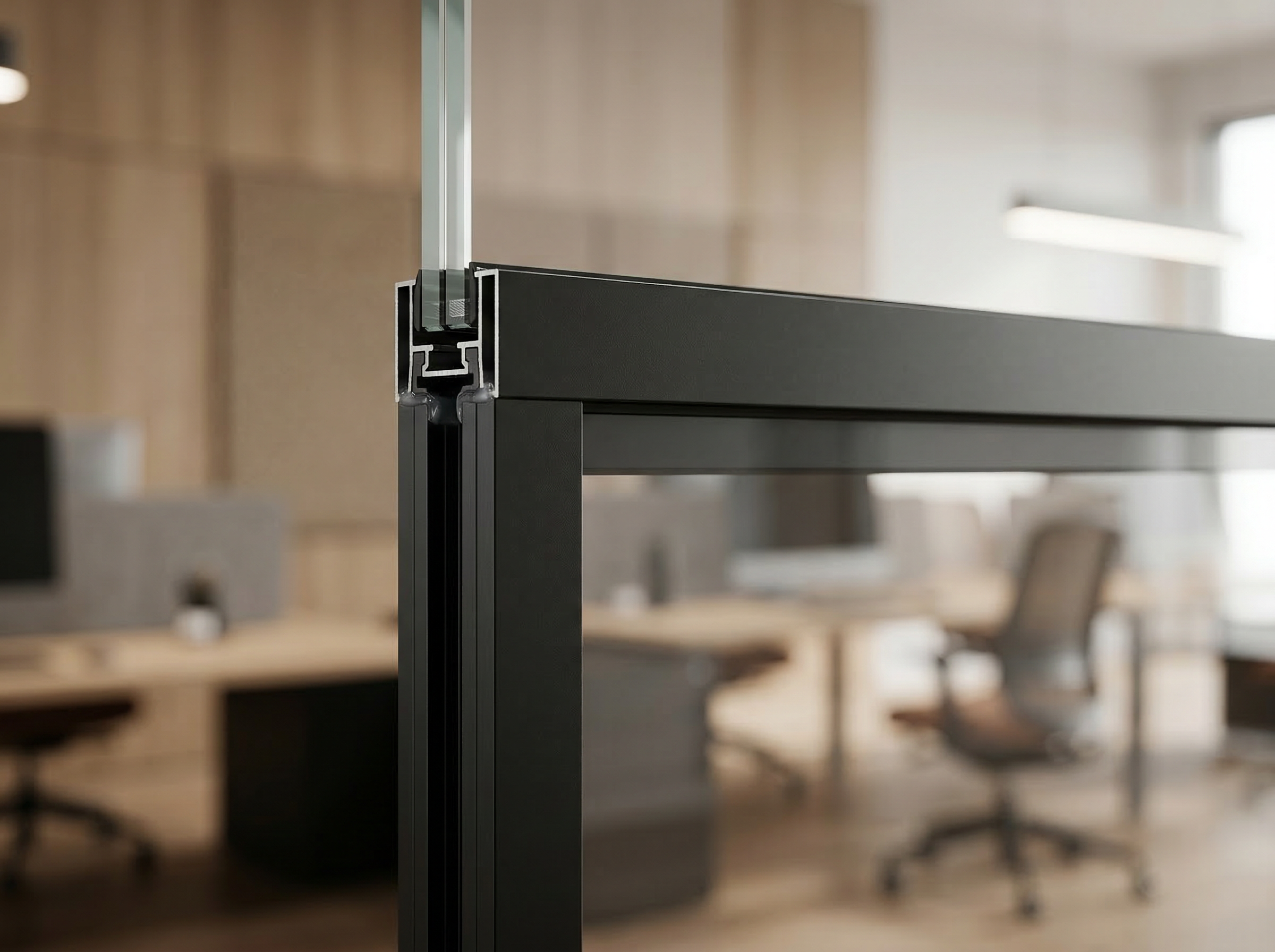 MG900 35mm slim aluminium frame detail