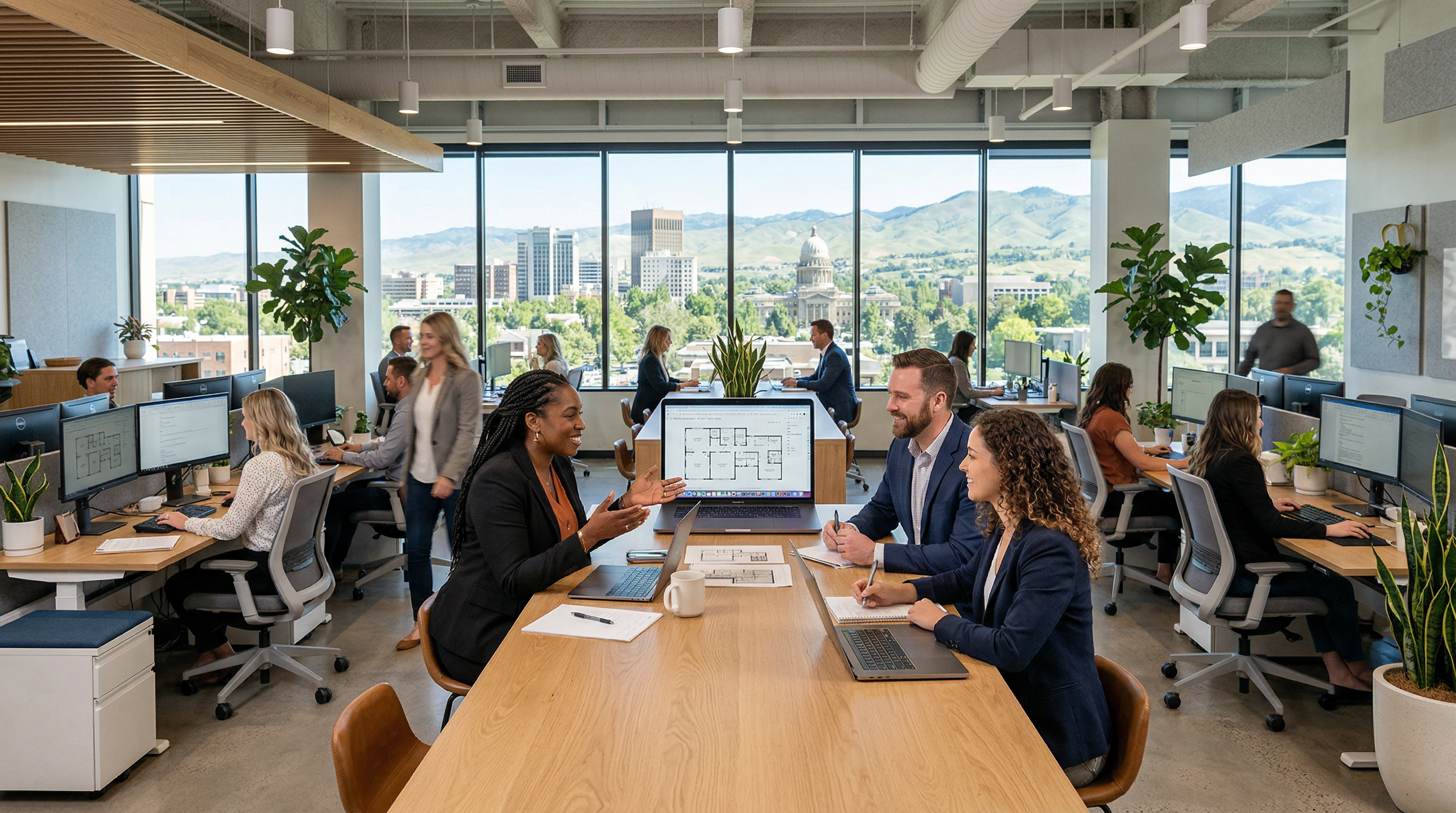 Silvercreek Realty Group Boise Office - real estate professionals collaborating