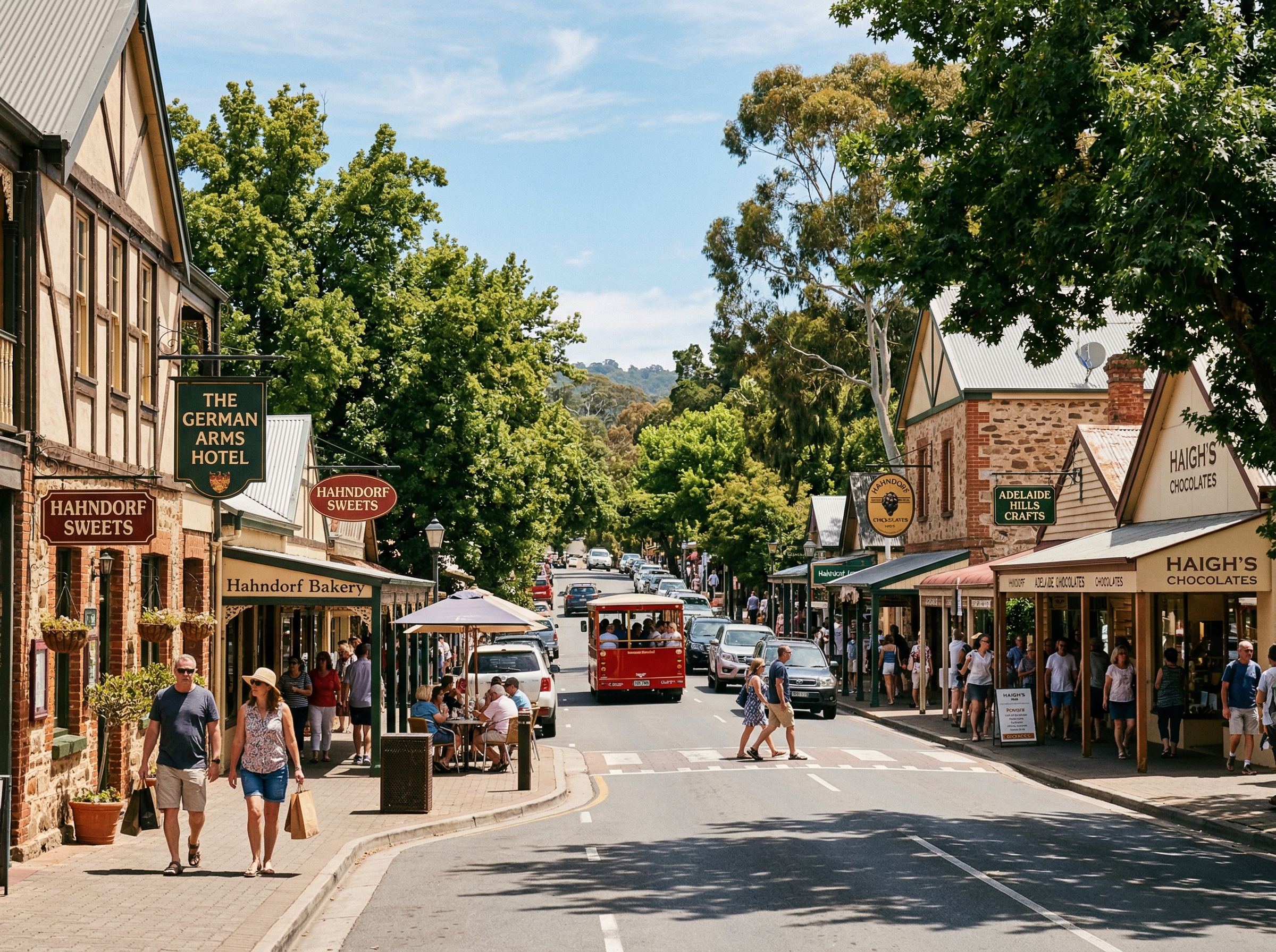 Hahndorf road through the Adelaide Hills
