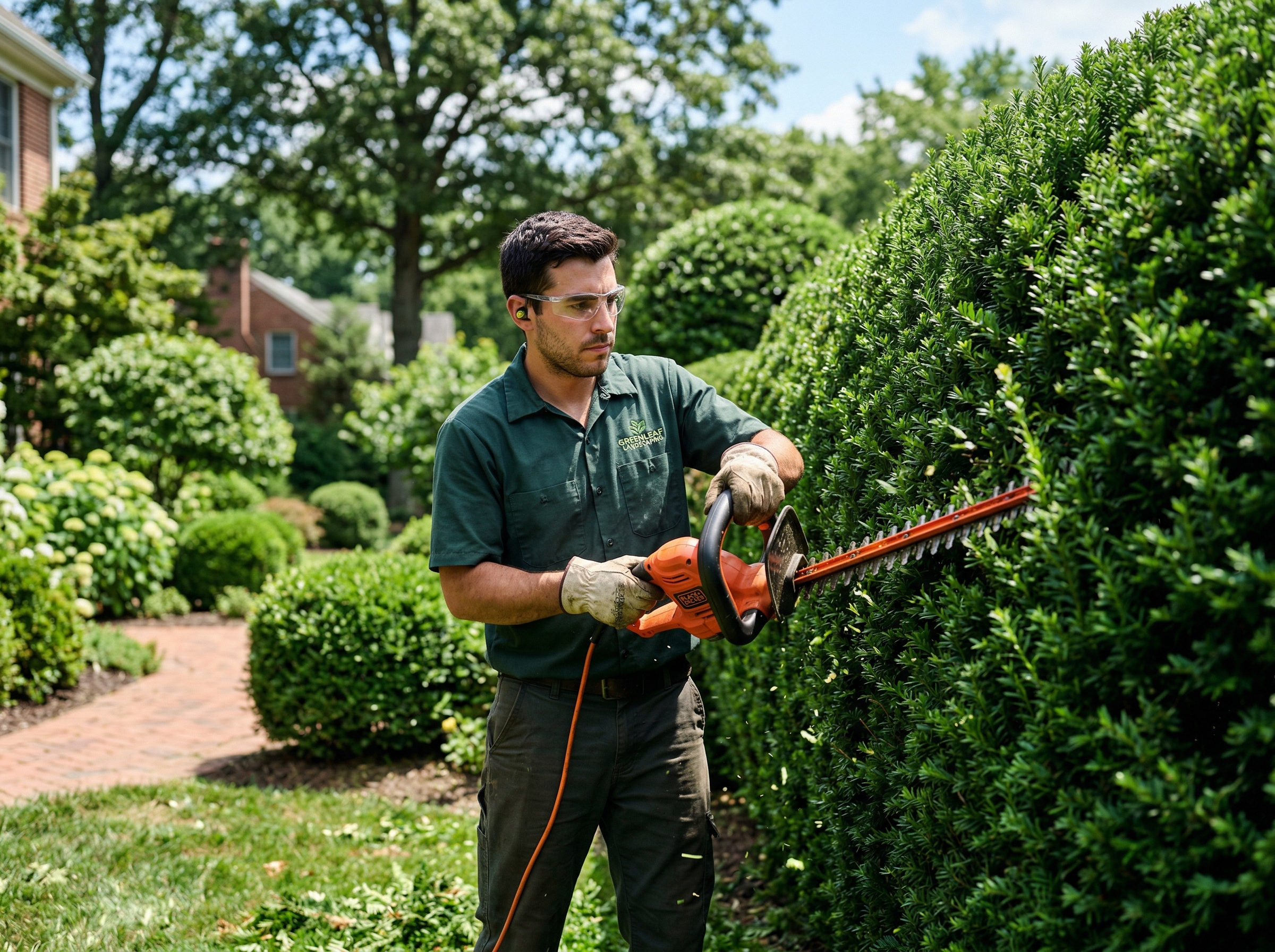 Trimming service by Sunset Lawn and Landscape in Marlton NJ