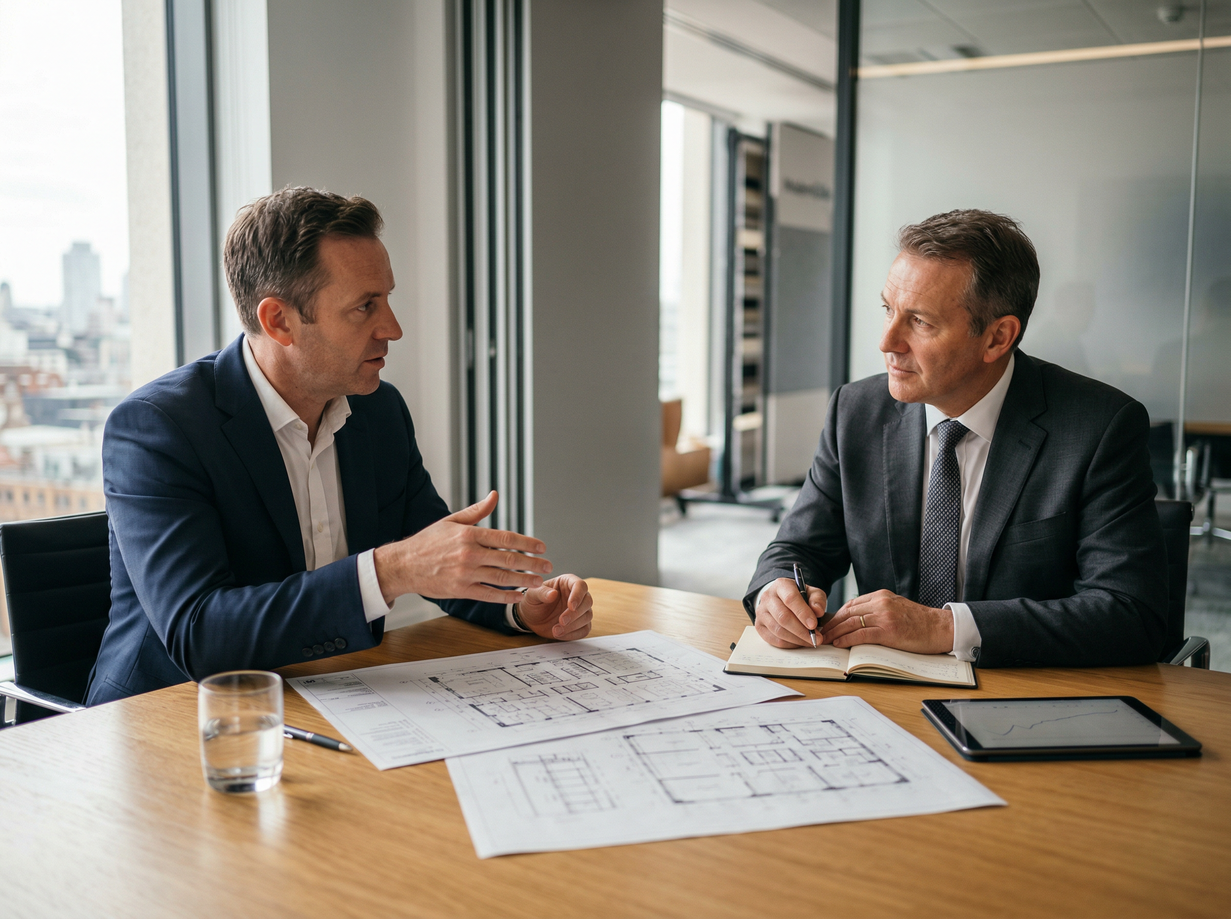 ModernGlide founders discussing the business vision