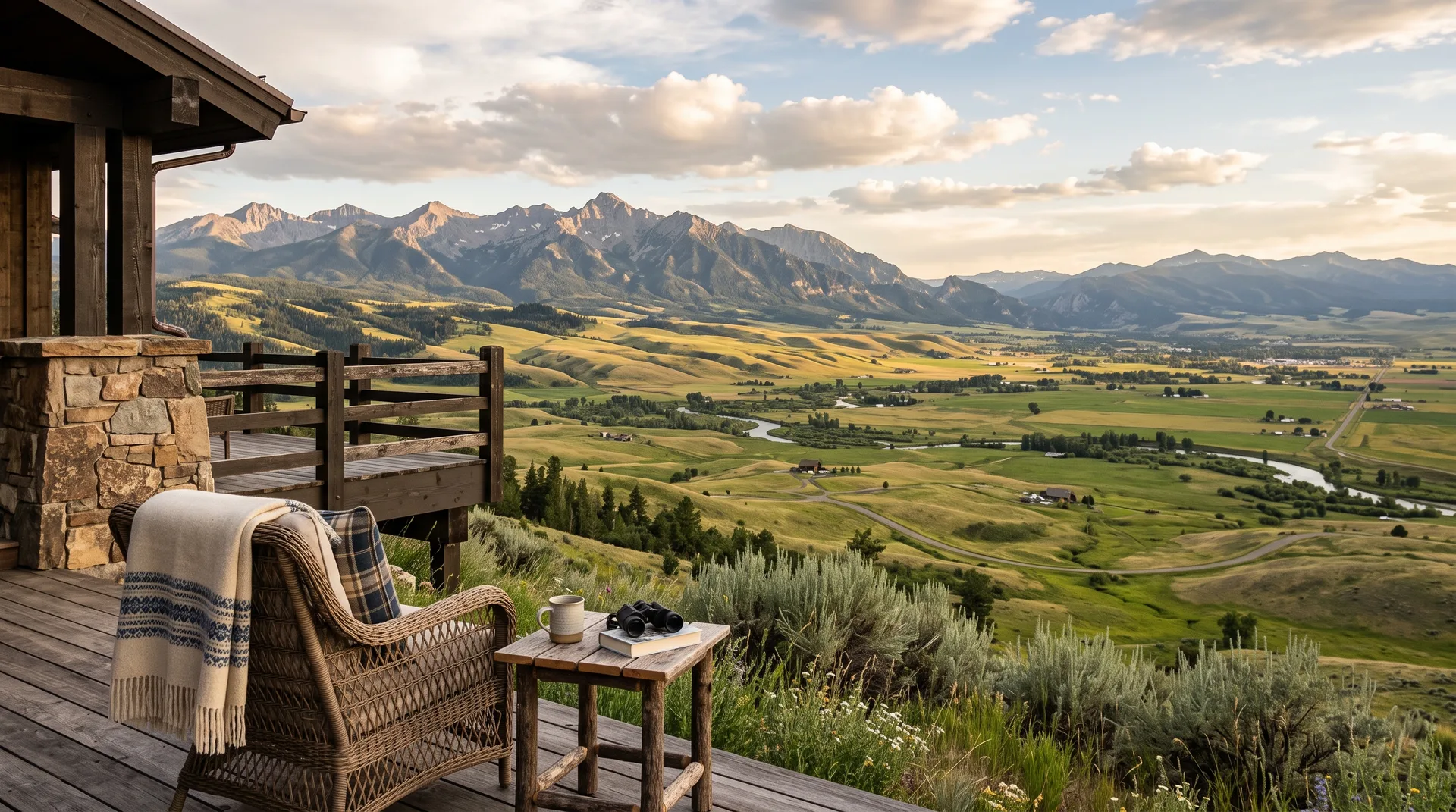 Scenic view from Love Lane property with sweeping Montana landscape