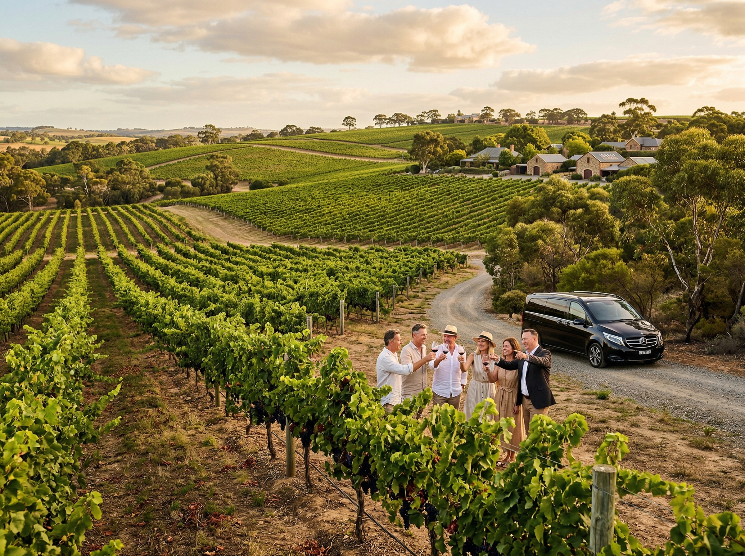 Wine grapes in the Barossa Valley, South Australia