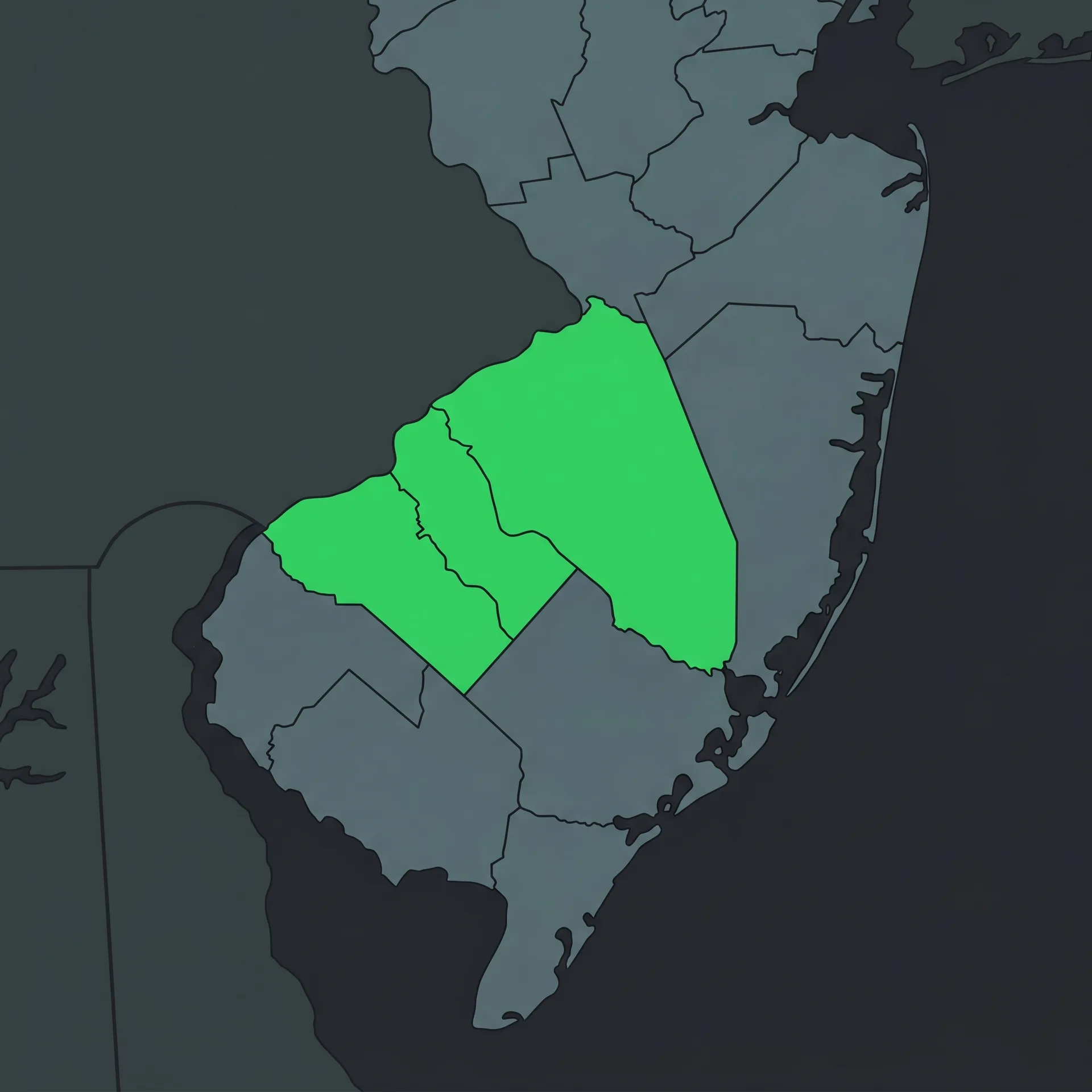 A Cut Above Tree Service coverage area - Burlington, Camden, Gloucester Counties NJ