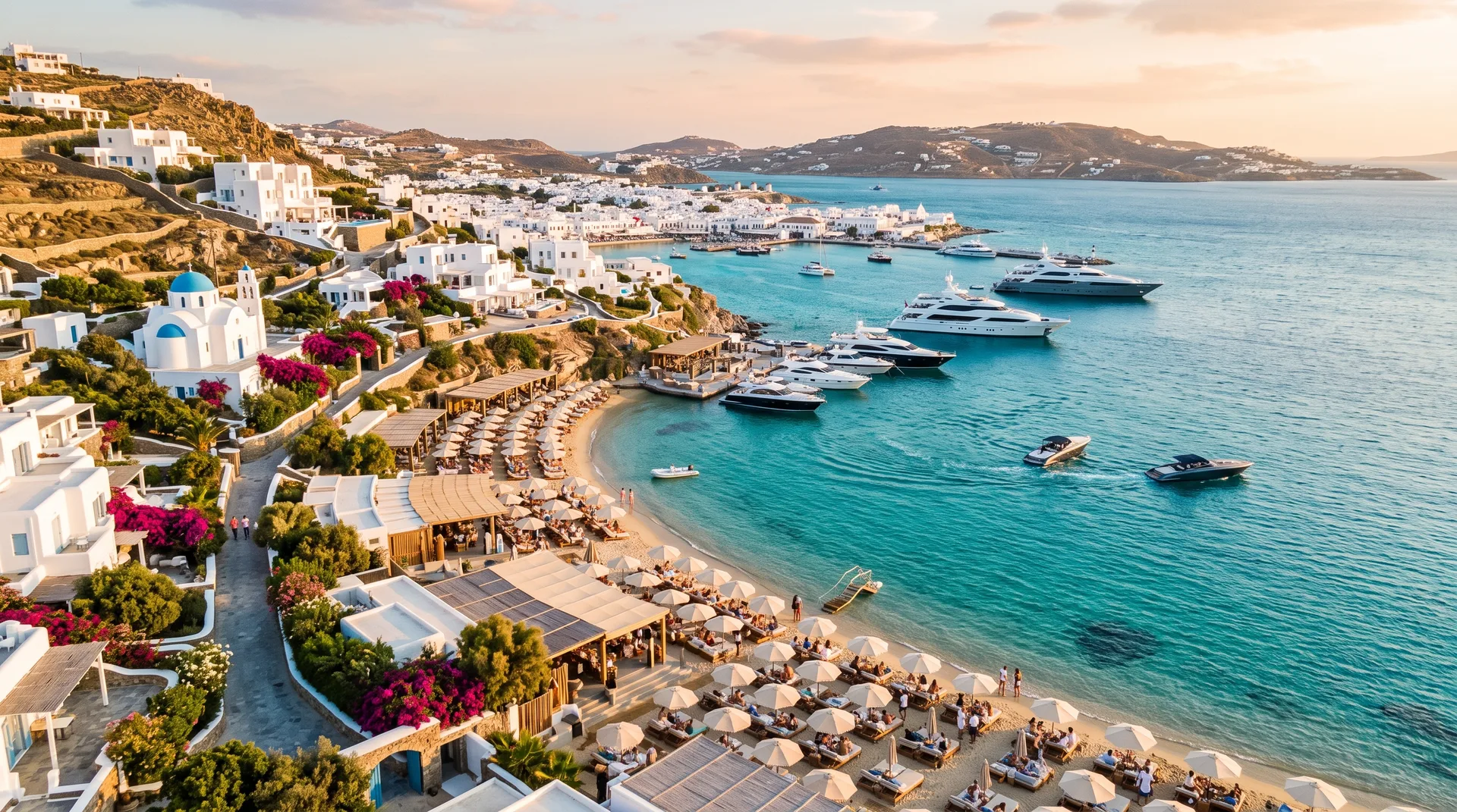 Mykonos coastline