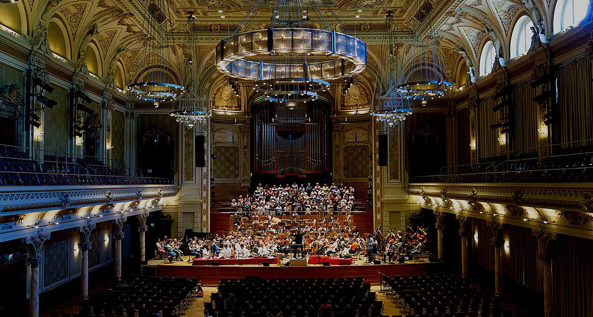 Sai Symphony orchestra and choir ensemble