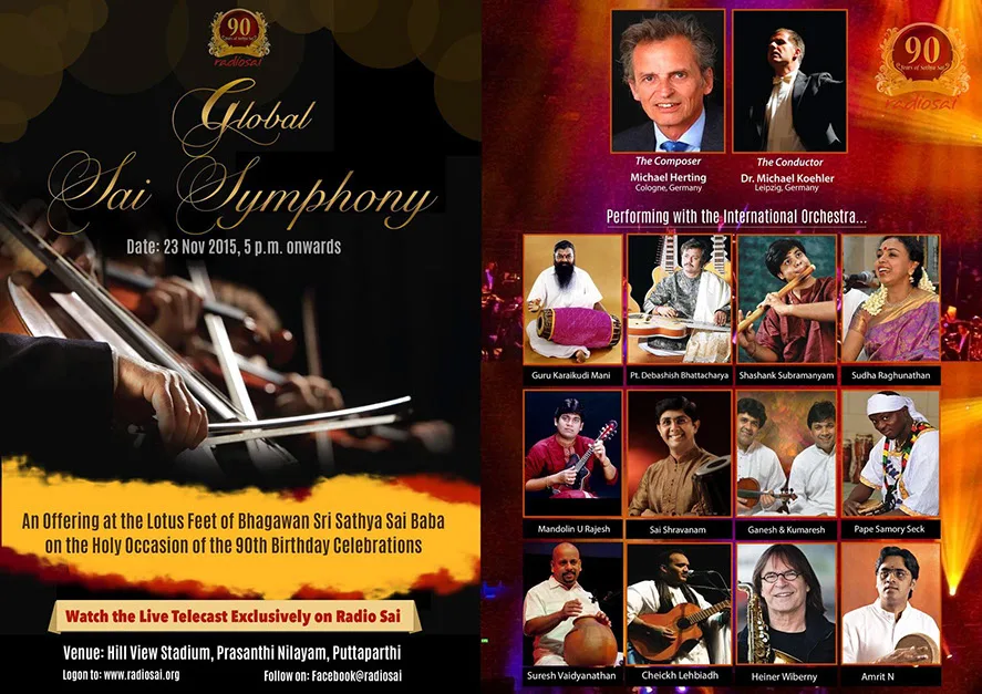 Shashank Subramanyam, Bamboo Flute - Sai Symphony soloist
