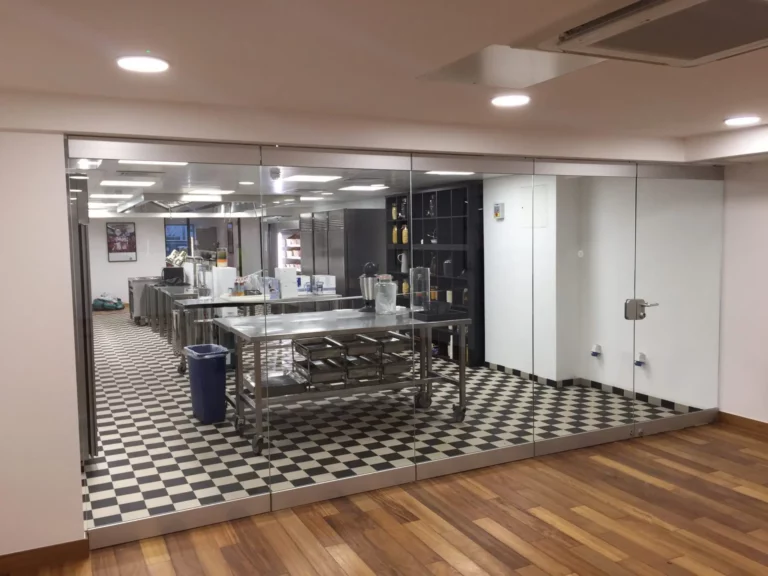 Flush Glazed Sliding Folding