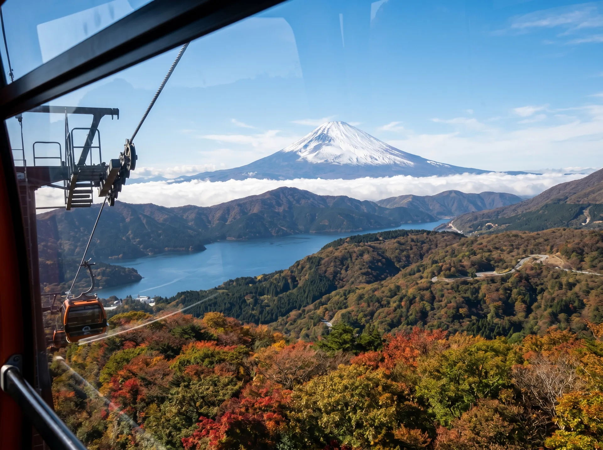 Mt. Fuji from Hakone Ropeway Japan