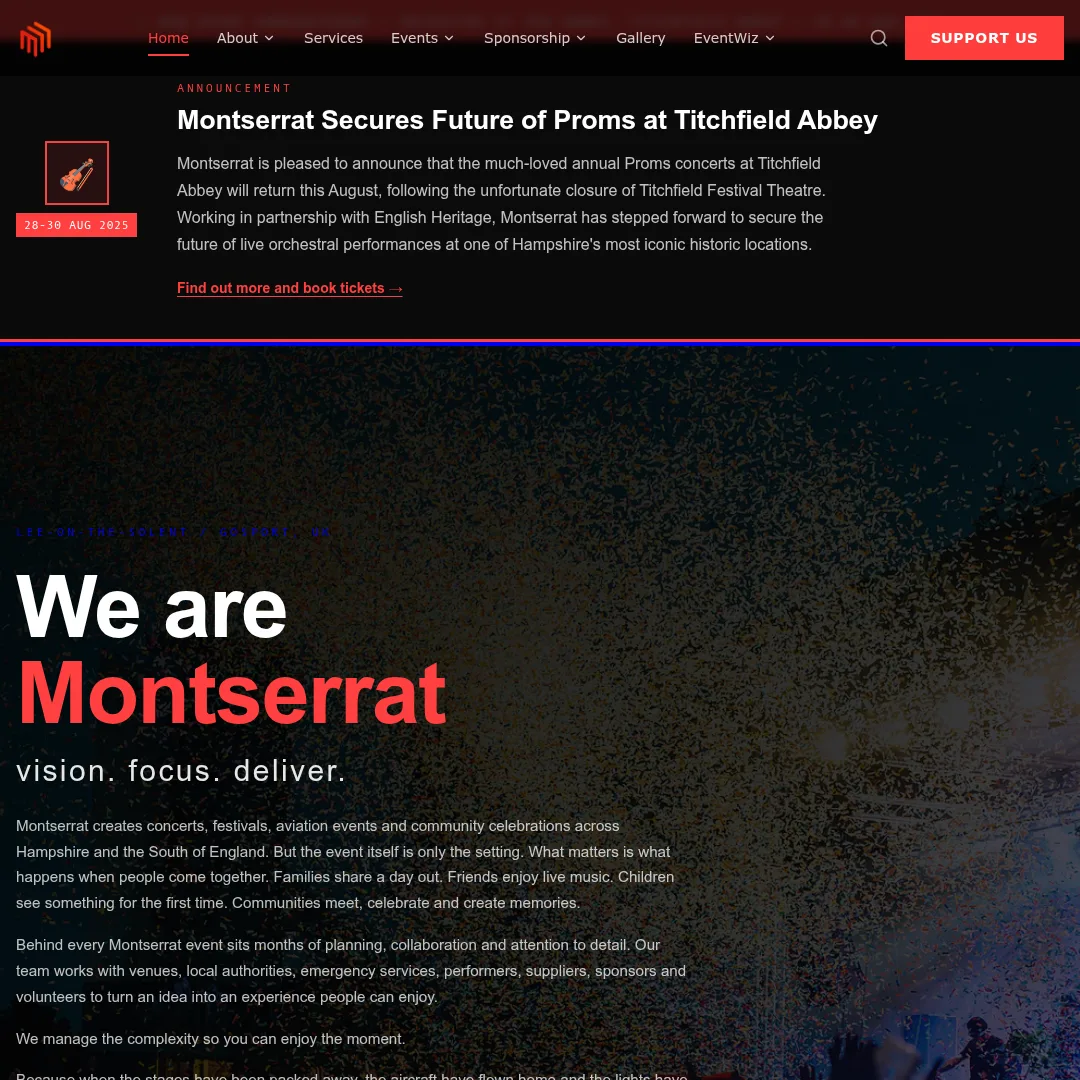 Montserrat Events & Festivals Limited logo – Hampshire Chamber Member