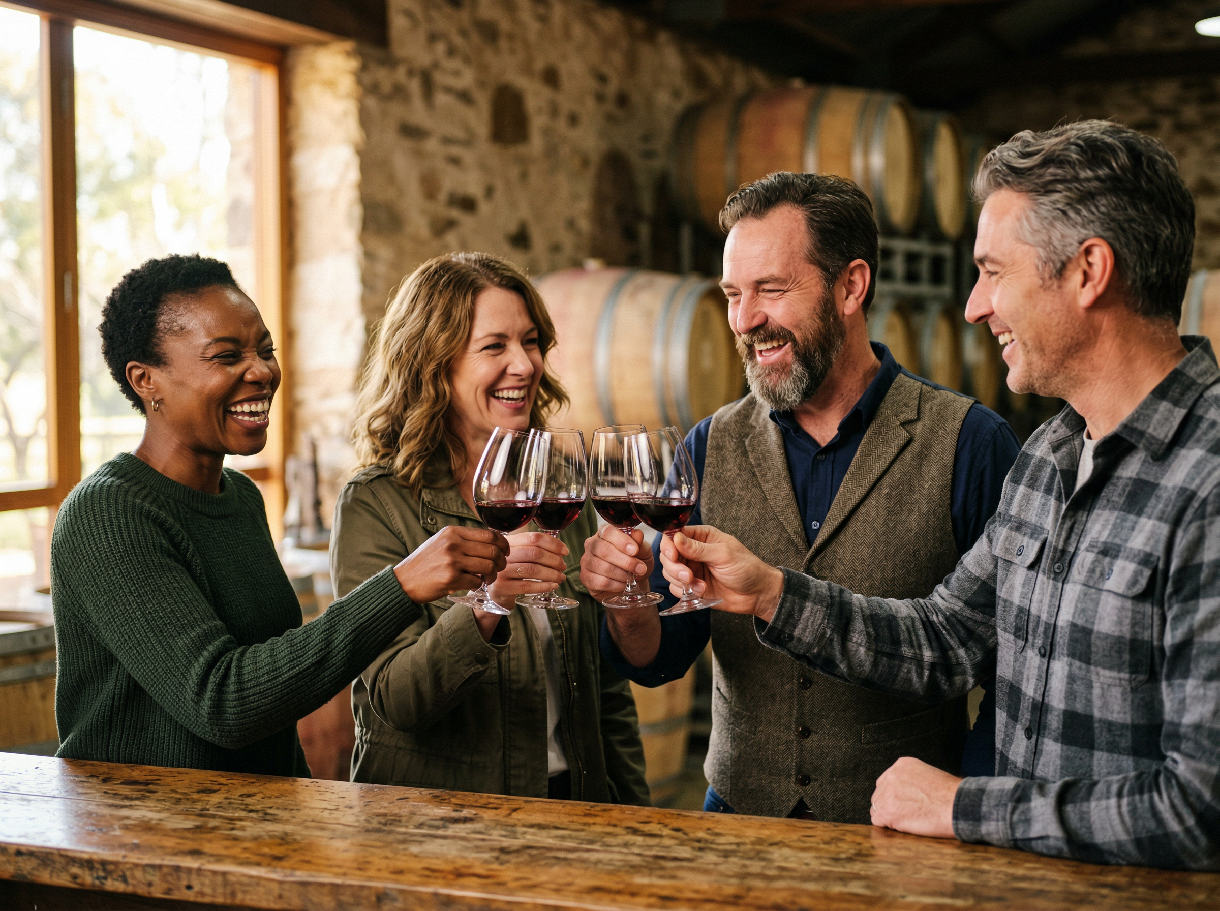 Barossa Valley vineyard rows at golden hour South Australia