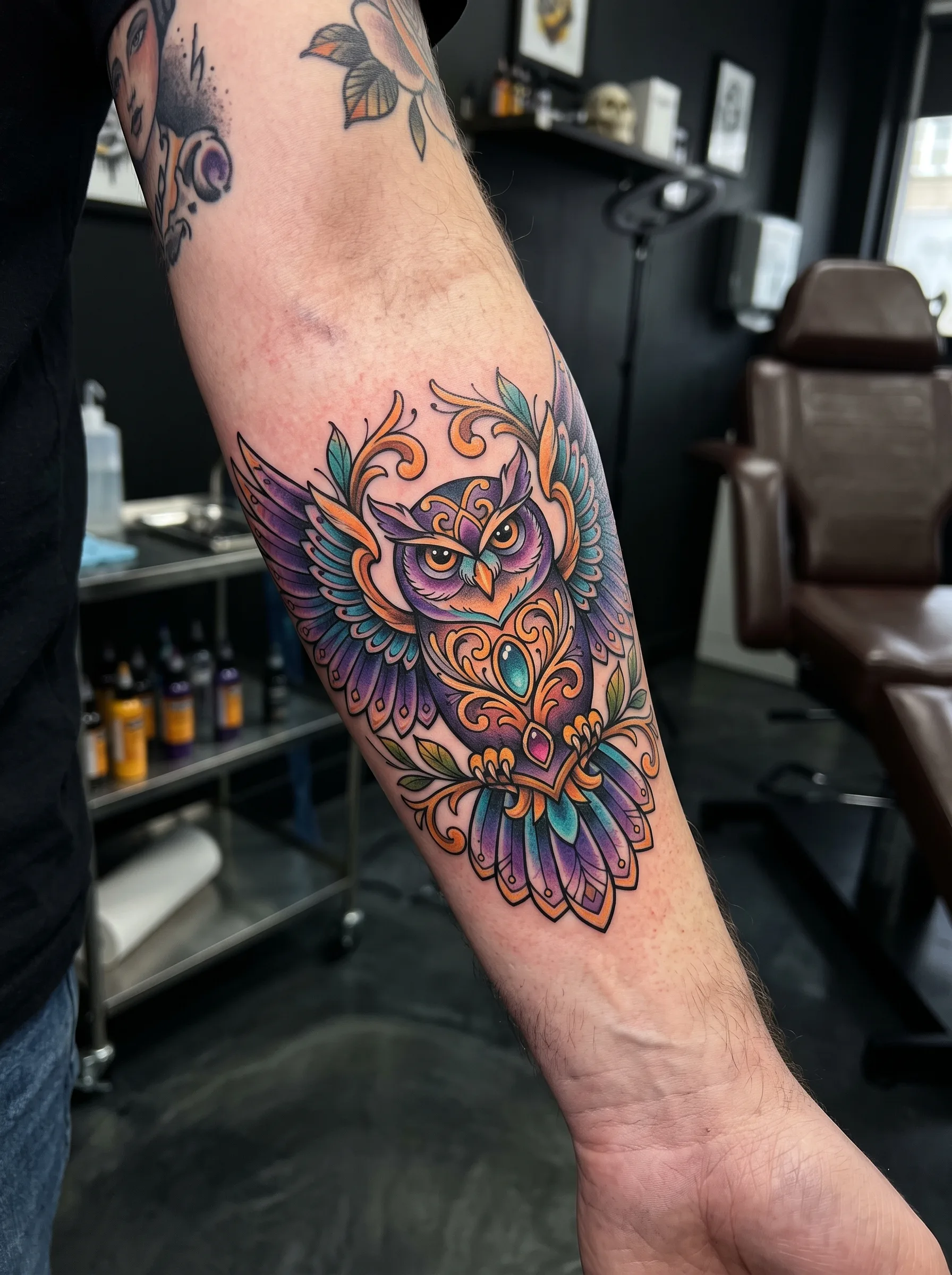 Neo-Traditional tattoo at Mr Tattoos Burlington NJ