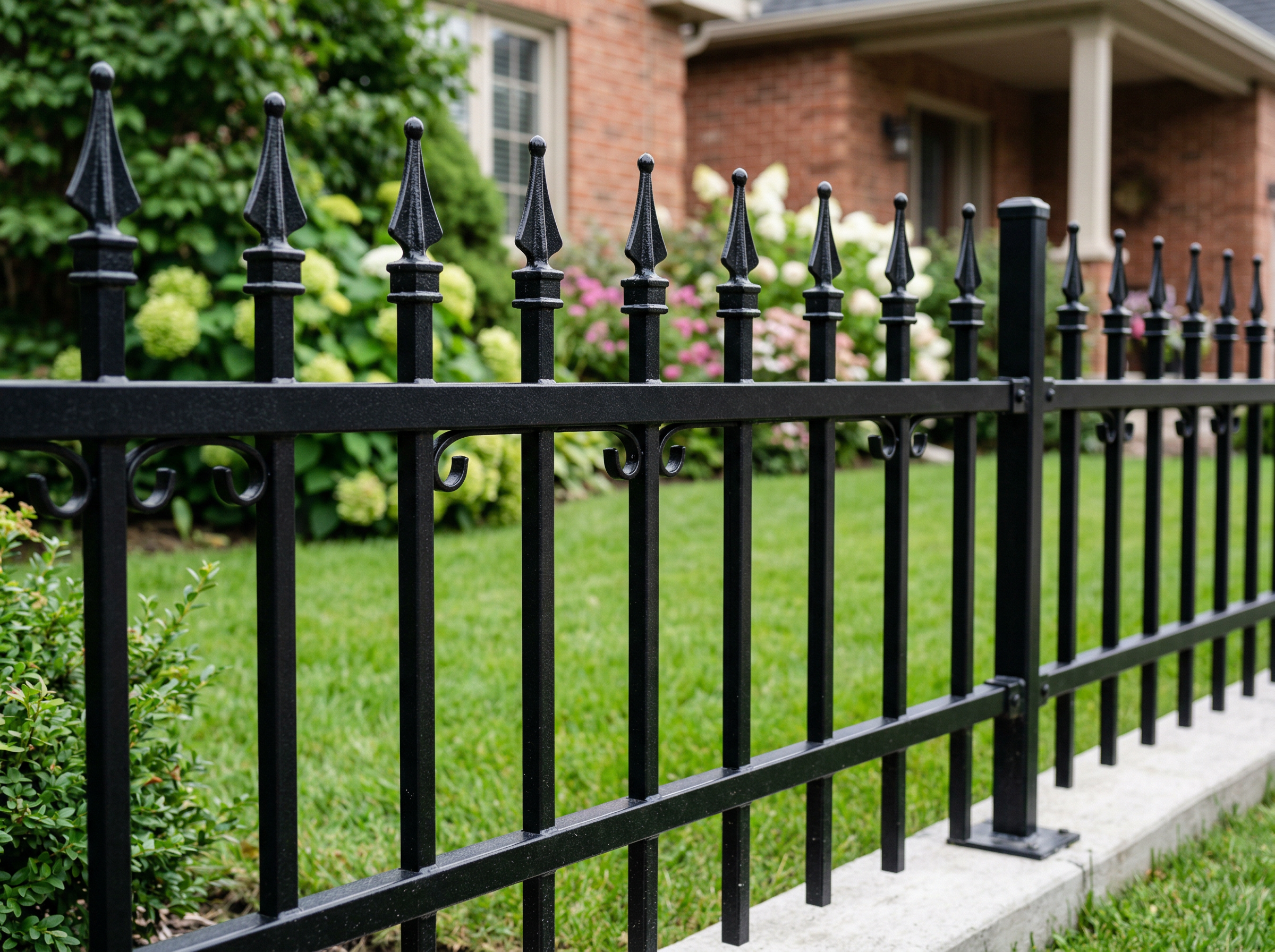 Aluminum ornamental fence