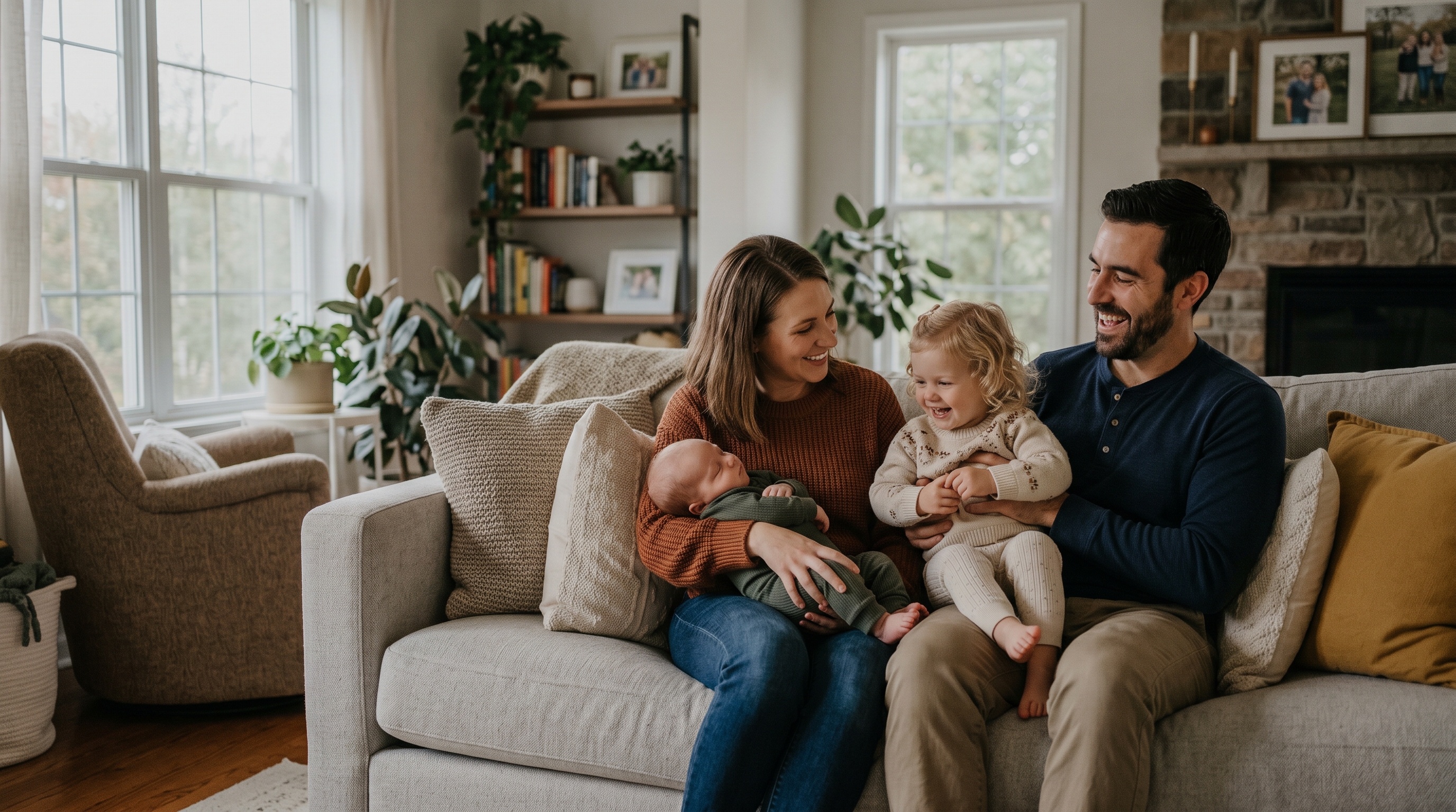 Family at home in North York, PA - mold inspection and testing