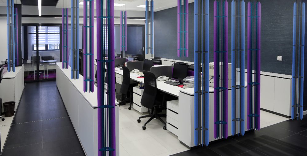 Adding Funky Acoustic Hung Ceiling Panels to Your Office