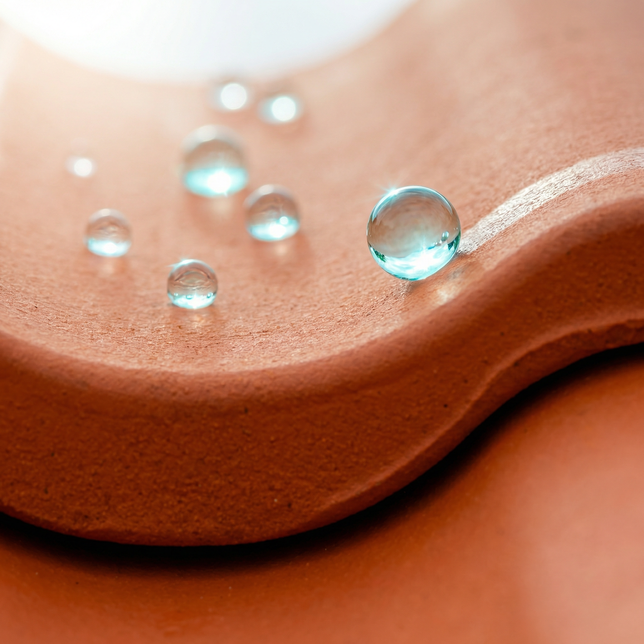 Nano-Beschichtung Abperleffekt auf Dachziegeln