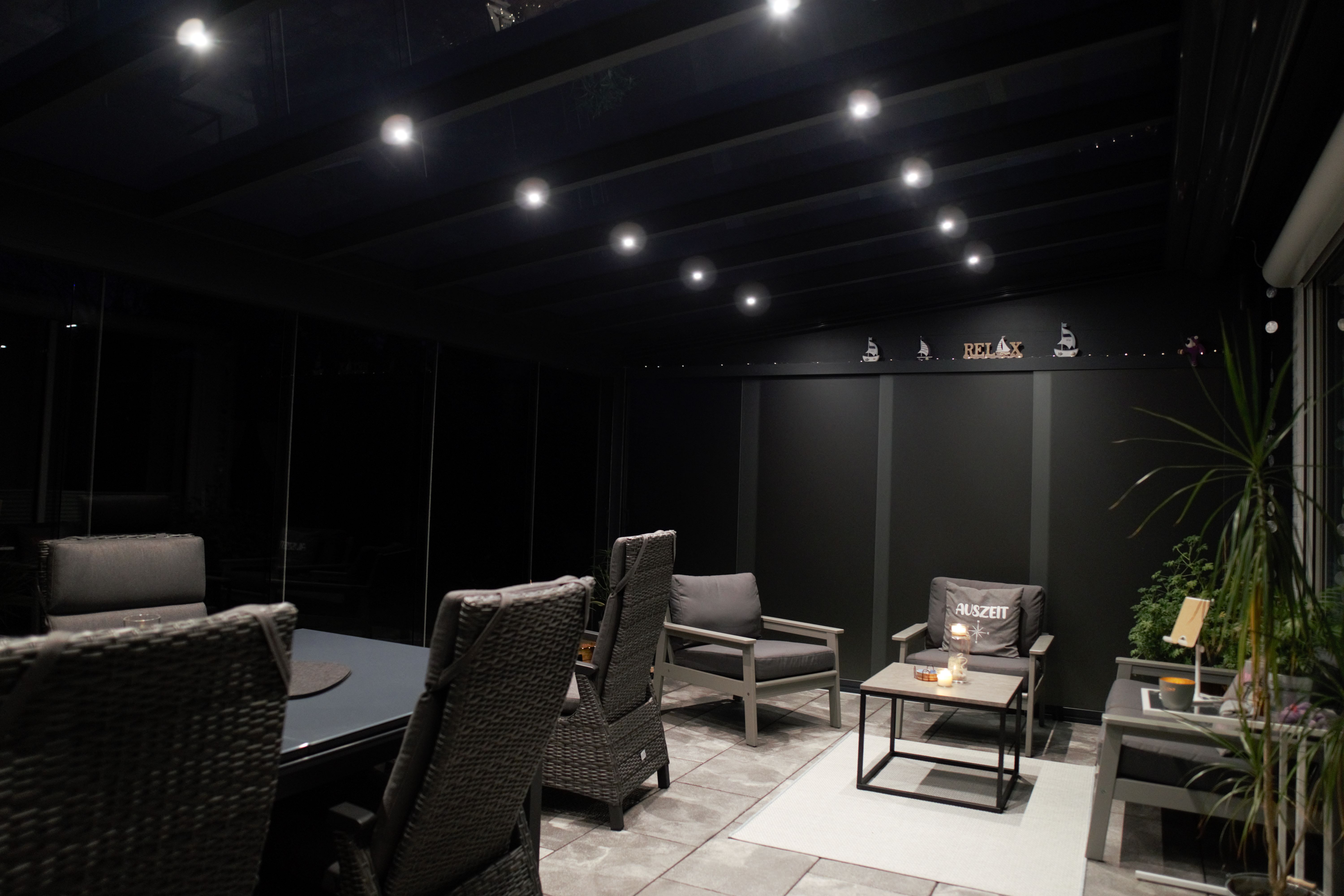 Terrassendach Ausstellung