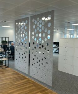 Acoustic Hanging Panels for Office Interiors – PanelHush