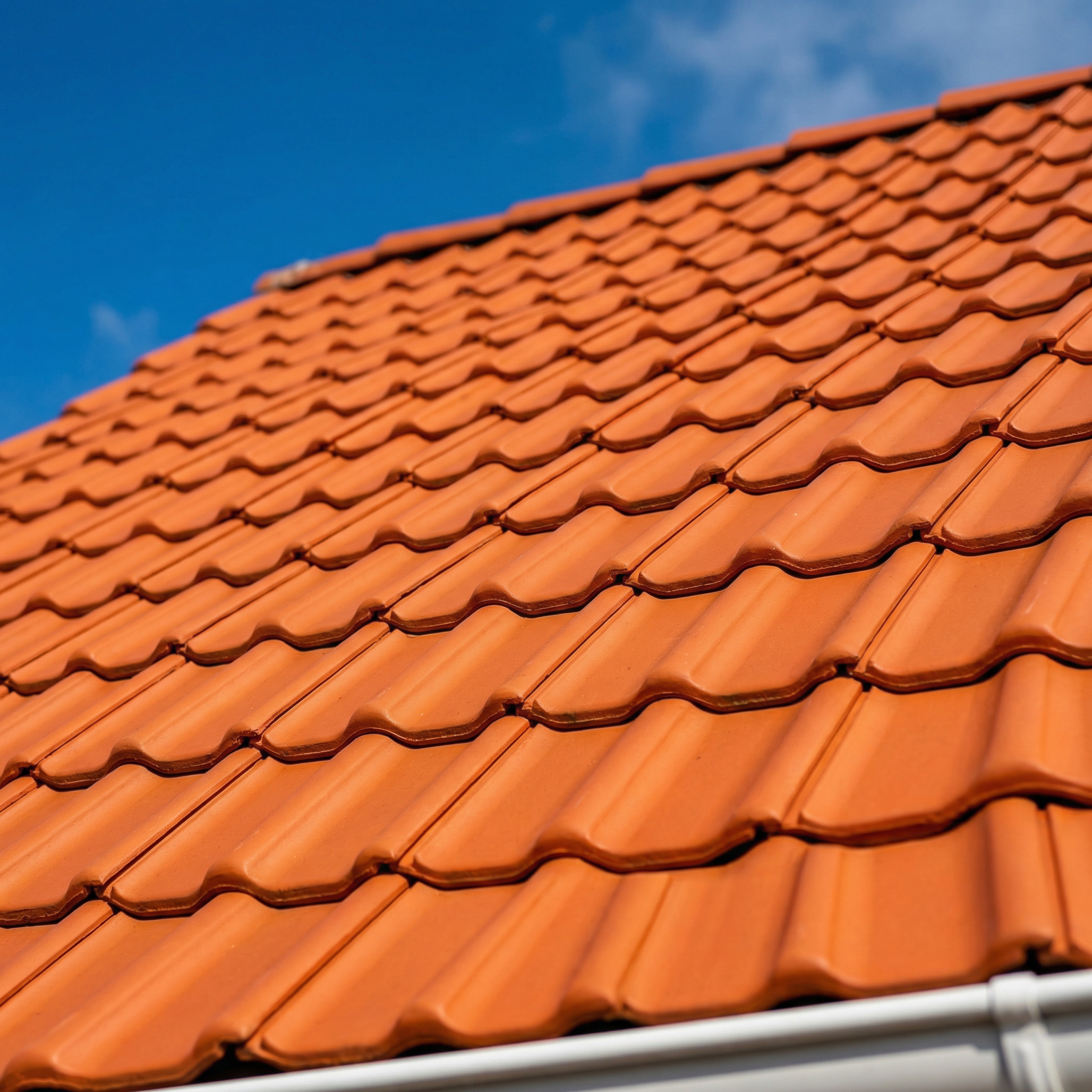 Dach nach professioneller Reinigung und Beschichtung