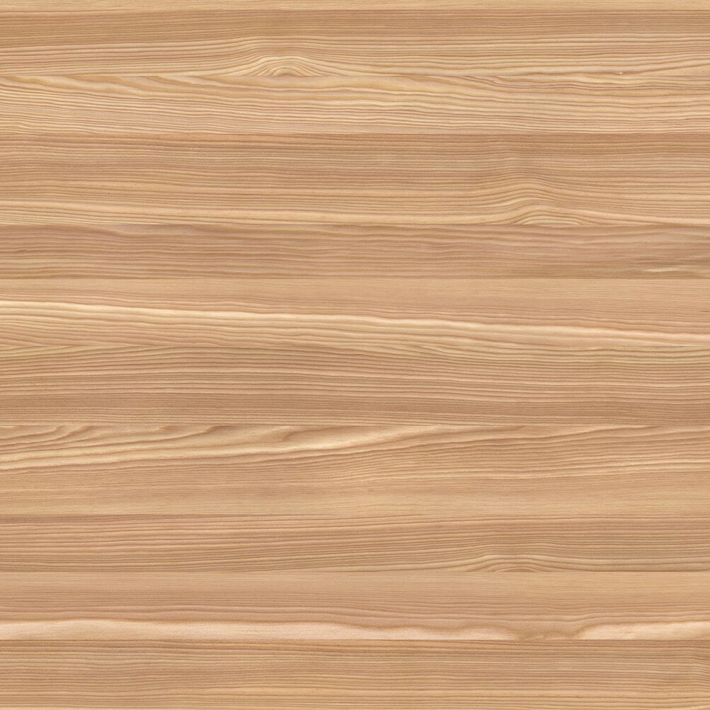 Larch wood effect PET panel finish