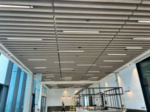 Acoustic Ceiling Baffles | PET Acoustic Products – PanelHush PET Beam Baffle
