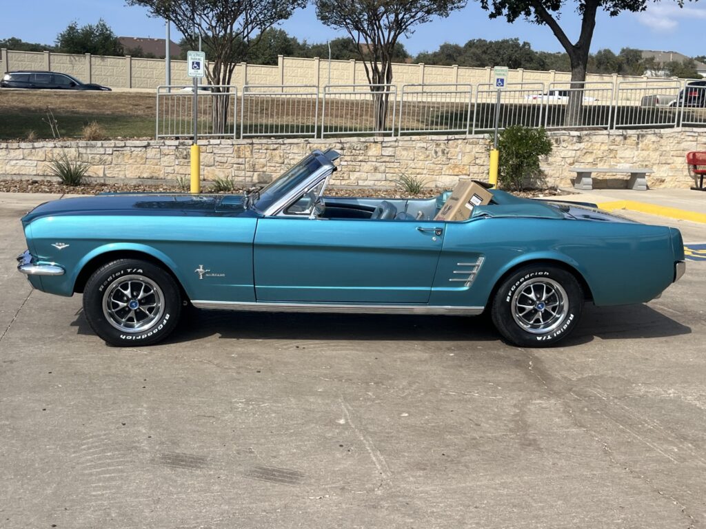 Classic 1966 Ford Mustang for wedding ceremonies