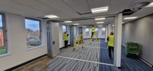 The ModernGlide MG200 Hinged Folding Partition System