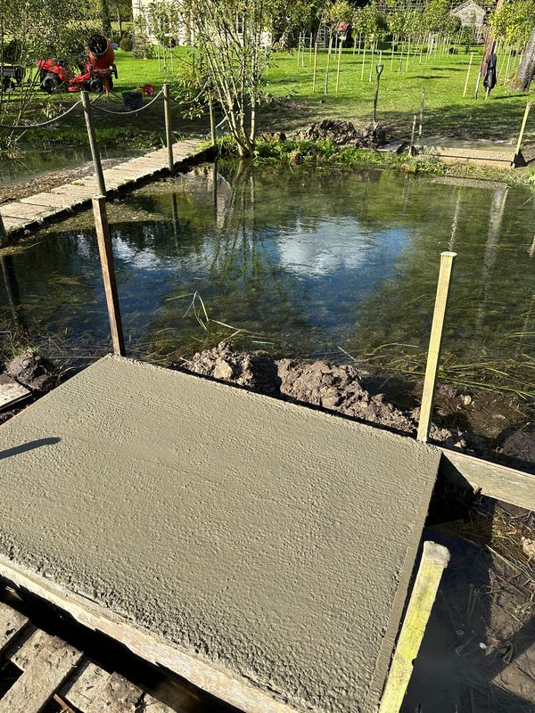 Island restoration — on-site progress