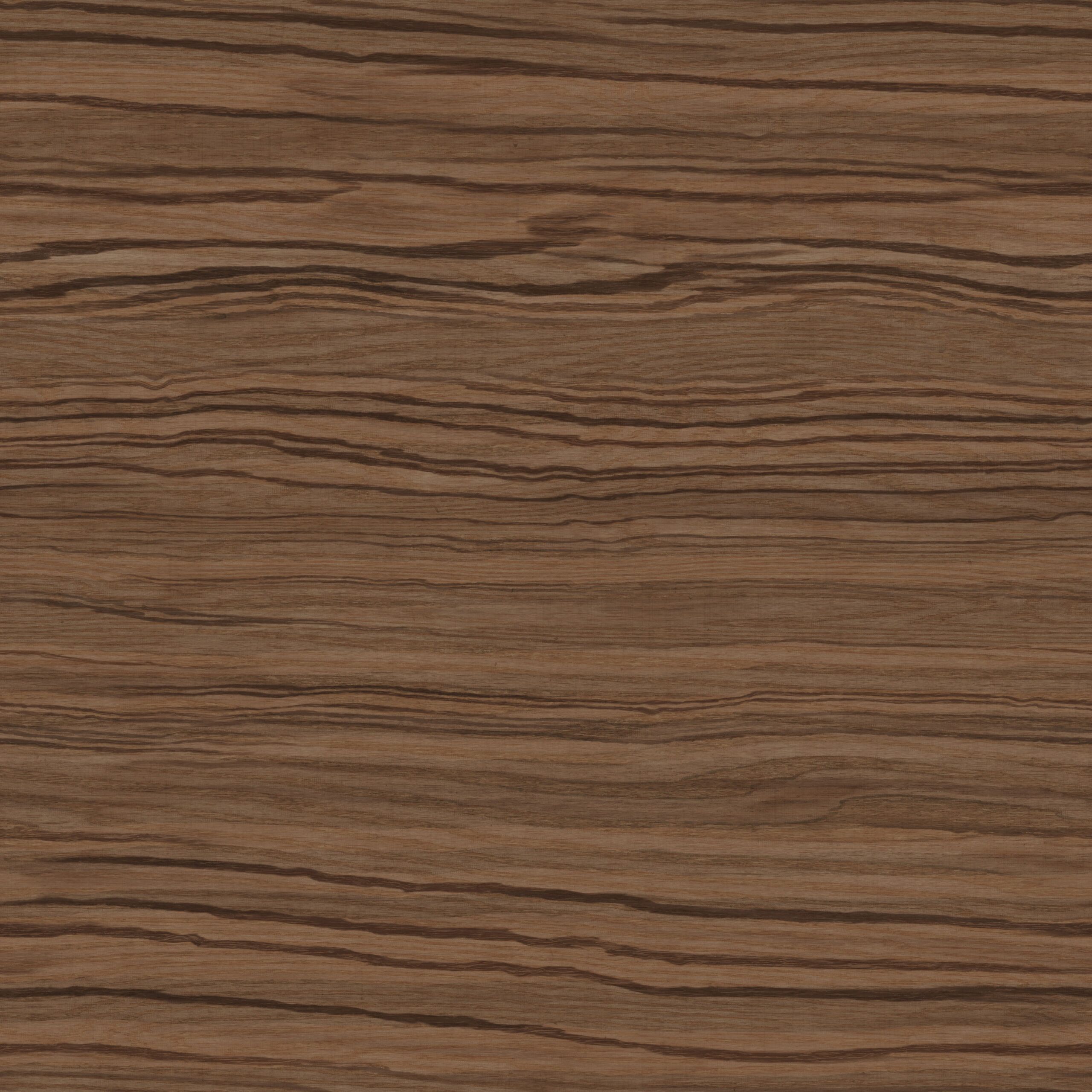 Zebrano wood effect PET panel finish