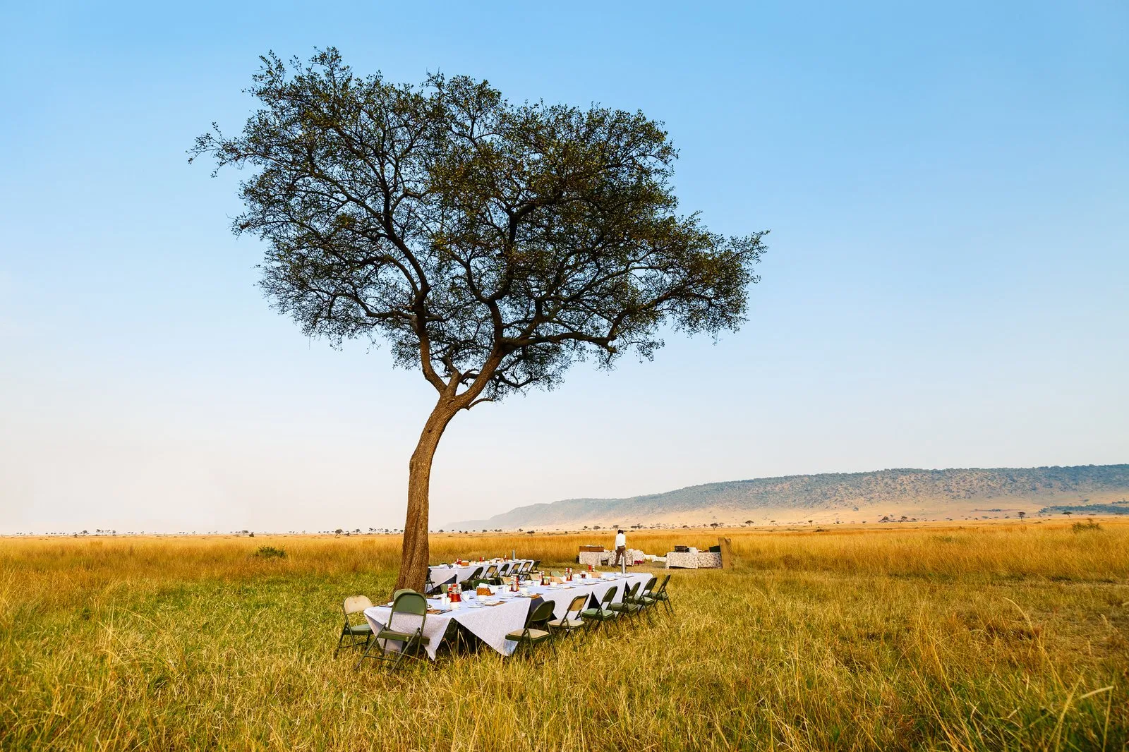 Luxury travel in a scenic natural landscape