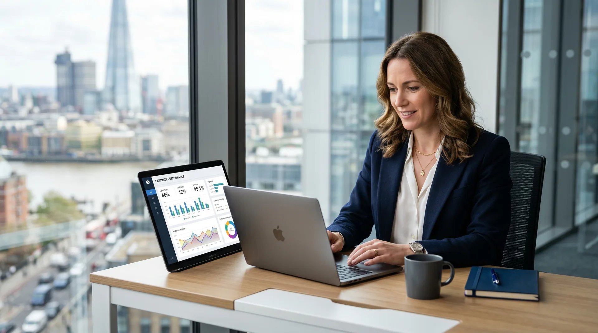 Business professional using targeted executive email lists to accelerate B2B sales outreach