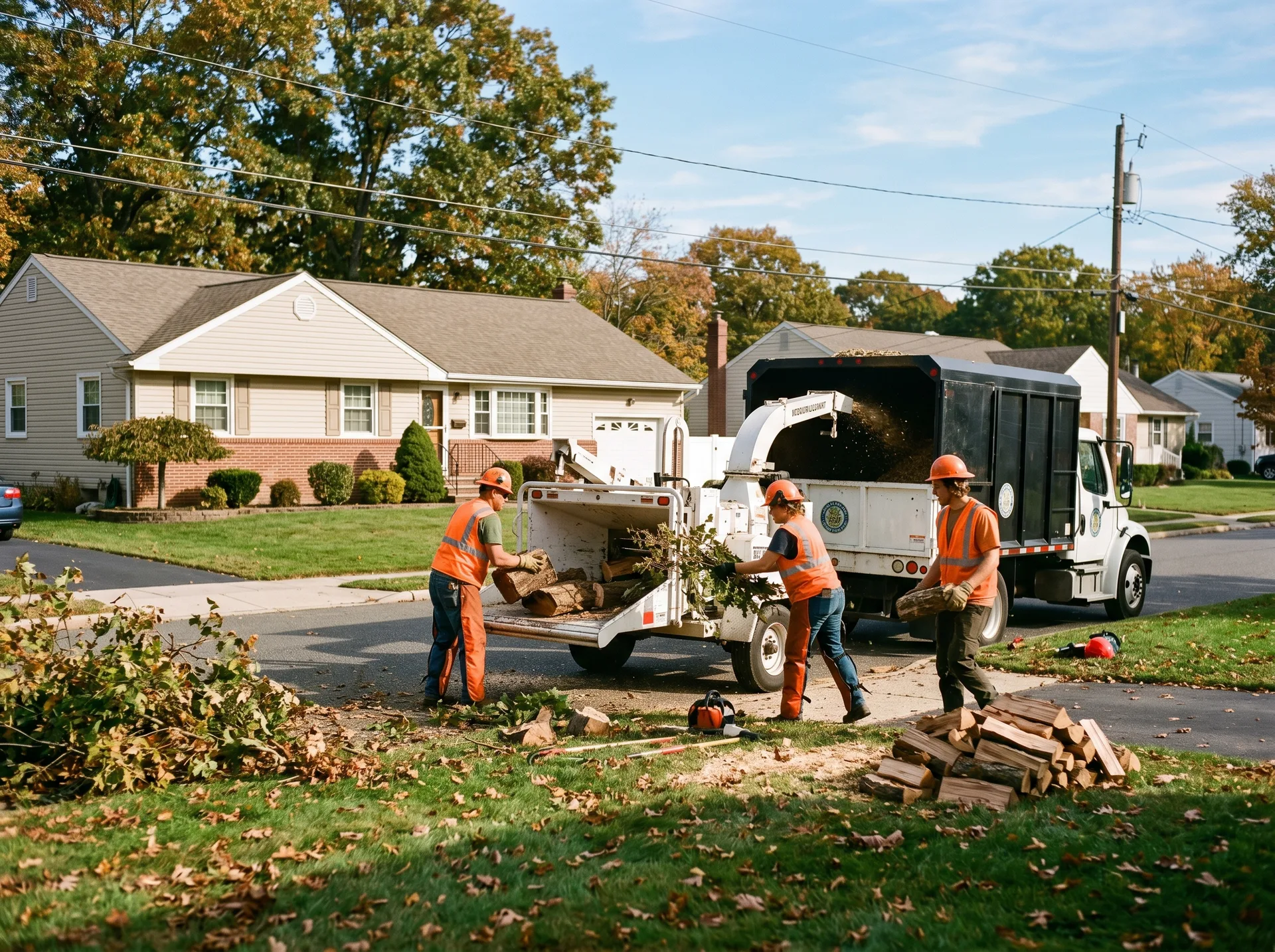 Tree crew cleanup